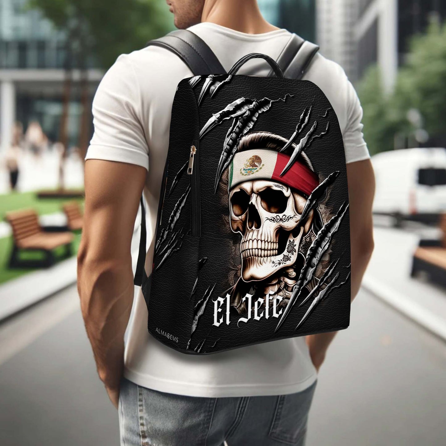 El Jefe - Personalized Custom Leather BackPack - BP_MX03