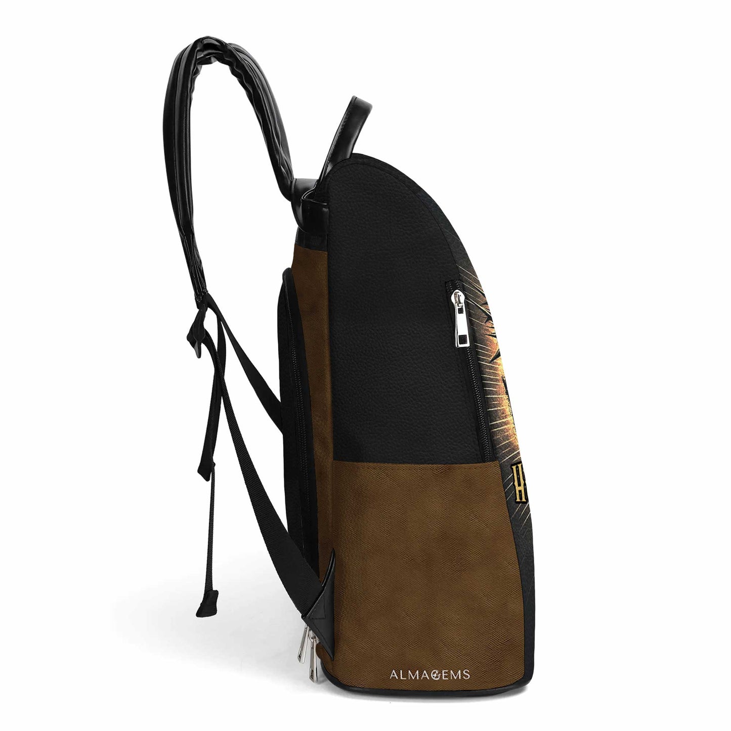 Hombre De Dios - Personalized Custom Leather BackPack - BP_MX06