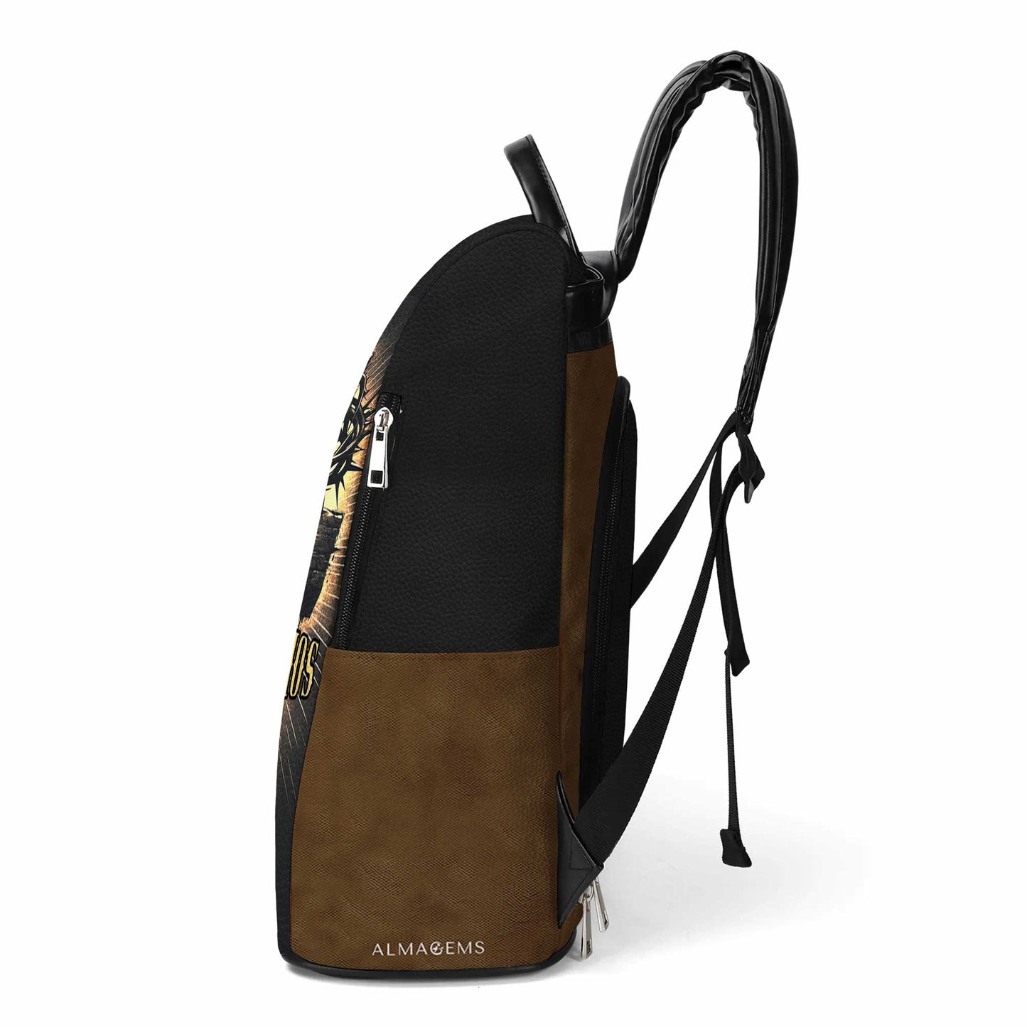 Hombre De Dios - Personalized Custom Leather BackPack - BP_MX06