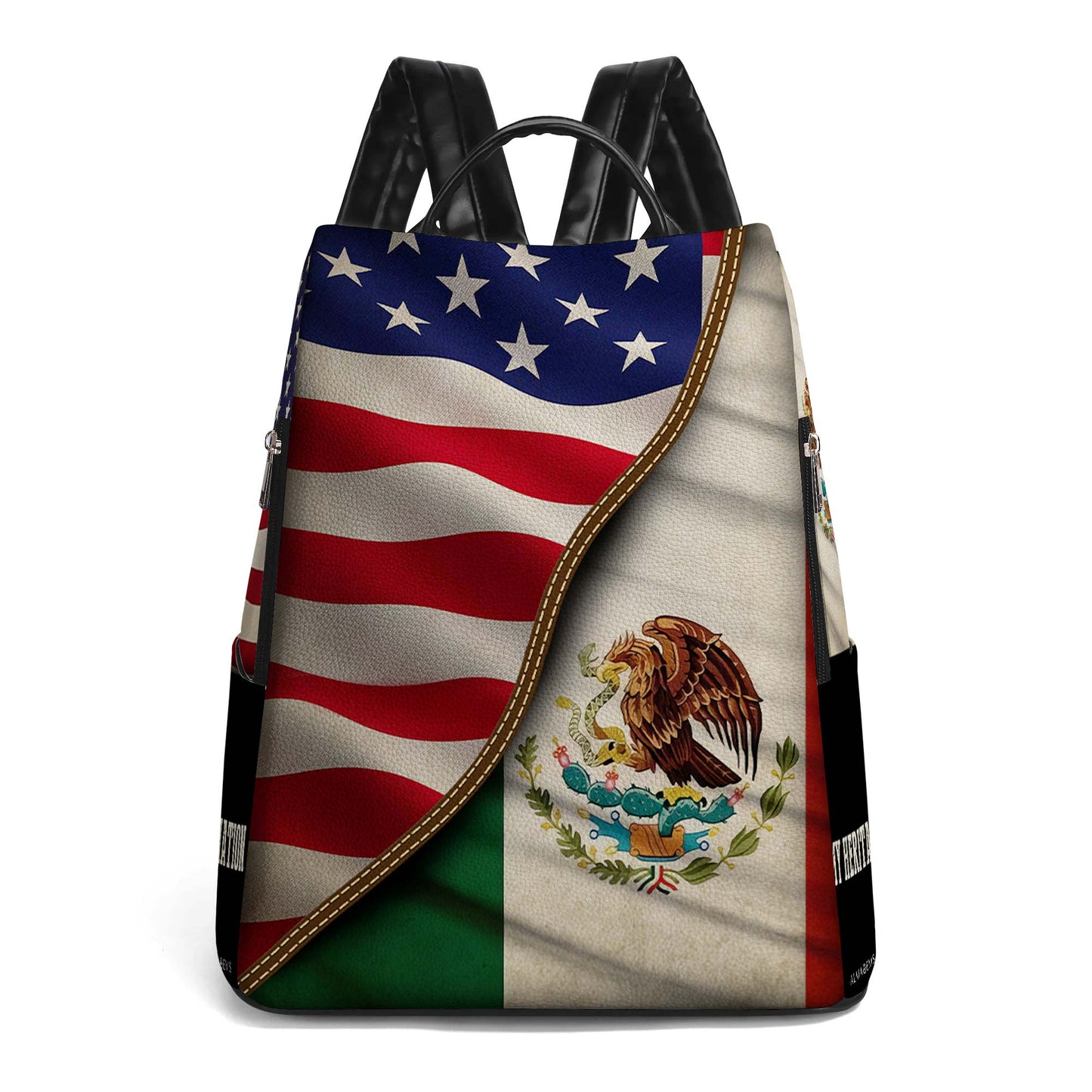 Ma Nation. Mon Héritage - Sac à dos en cuir personnalisé - BP_MX07
