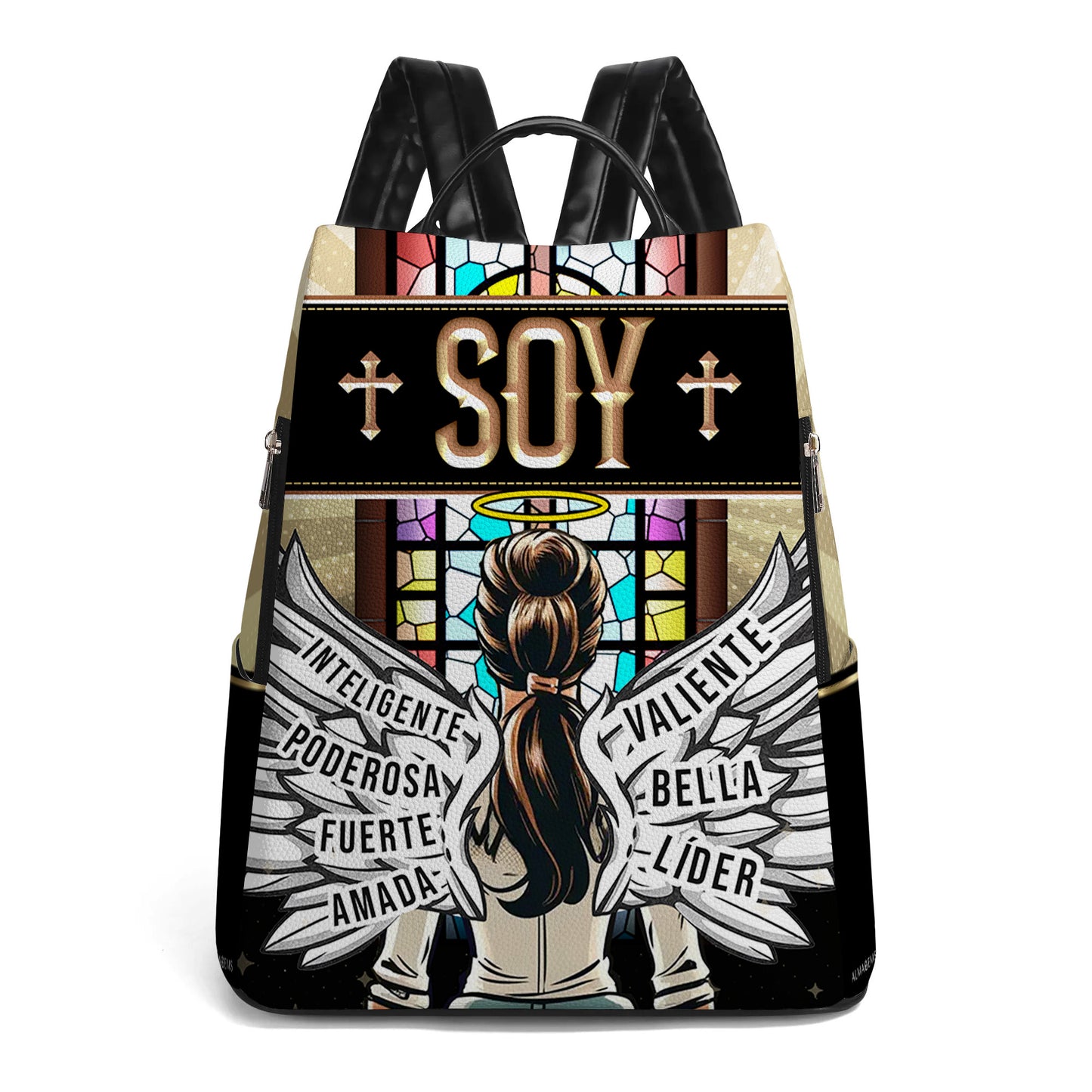 Soy - Personalized Custom Leather BackPack - BP_MX08