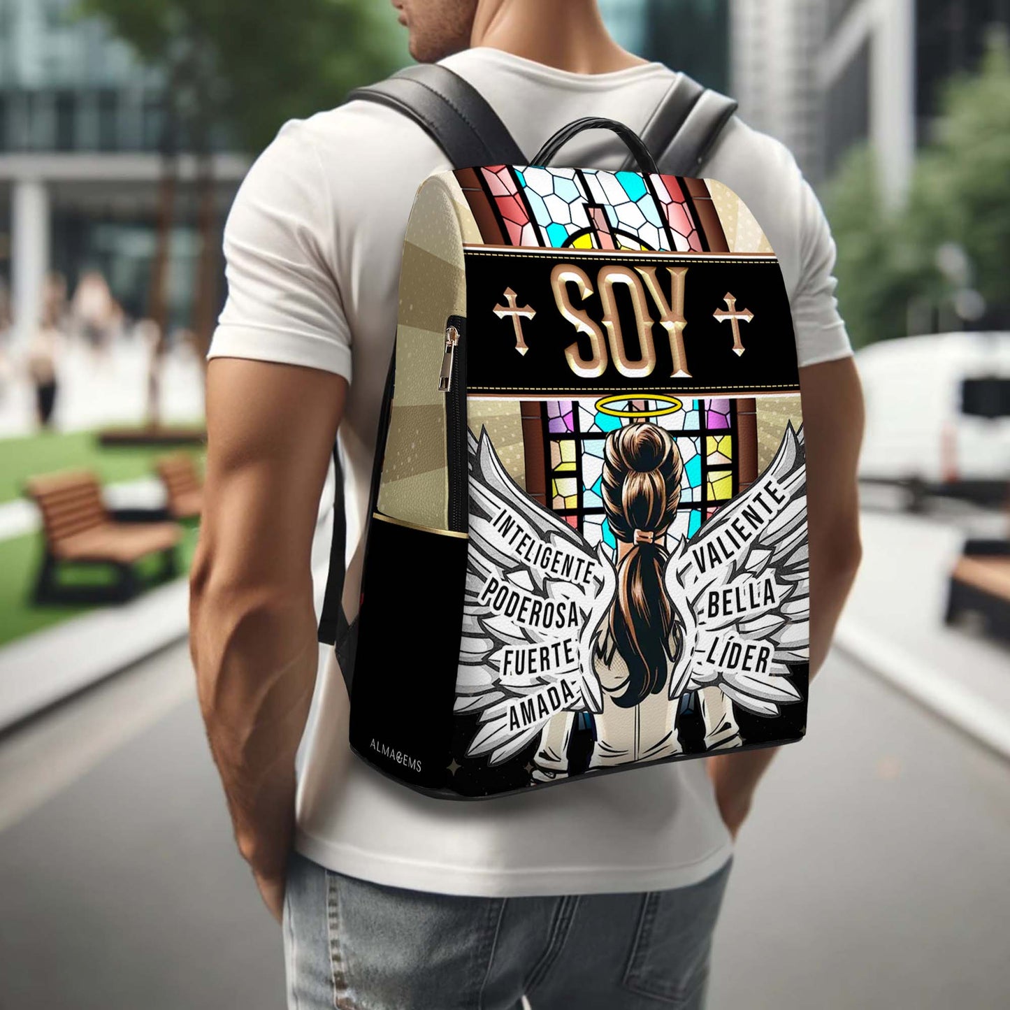 Soy - Personalized Custom Leather BackPack - BP_MX08
