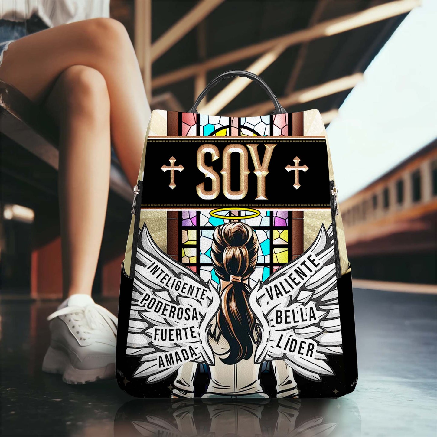Soy - Personalized Custom Leather BackPack - BP_MX08