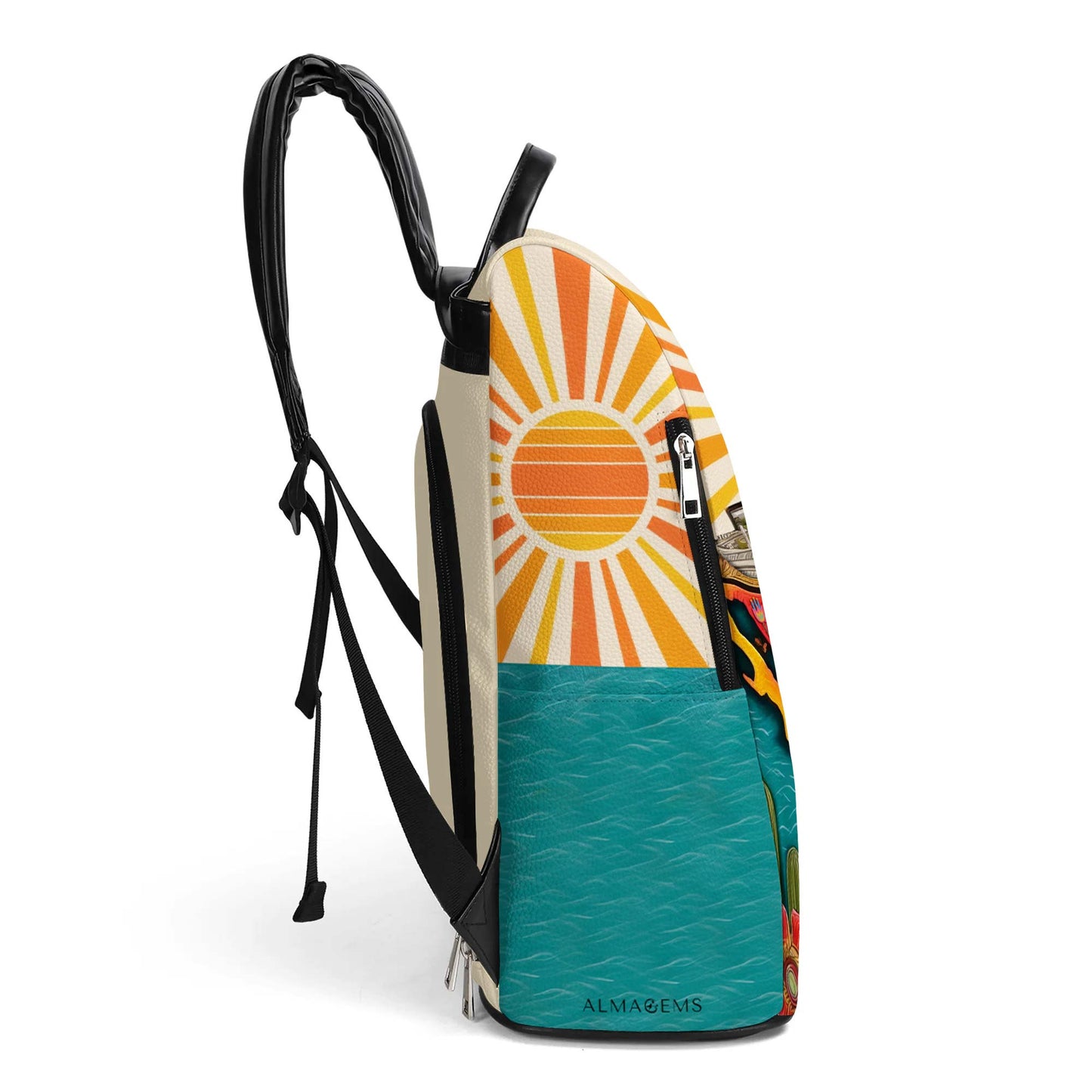Hecho en México - Mochila de cuero personalizada - BP_MX13