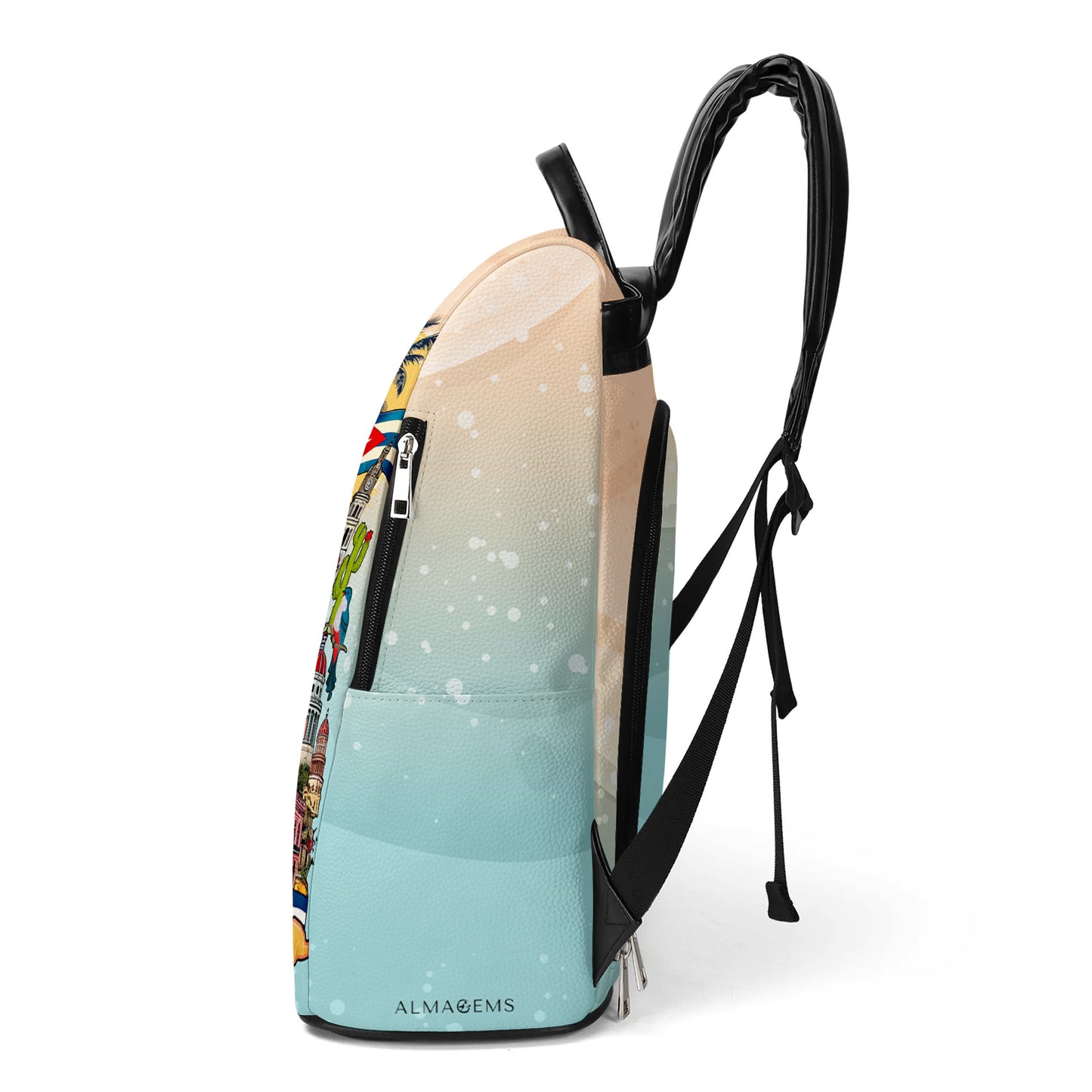Hecho En Cuba - Mochila de cuero personalizada - BP_MX16