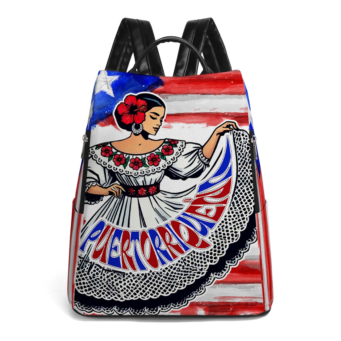 Puertorriqueña - Sac à dos en cuir personnalisé - BP_MX18