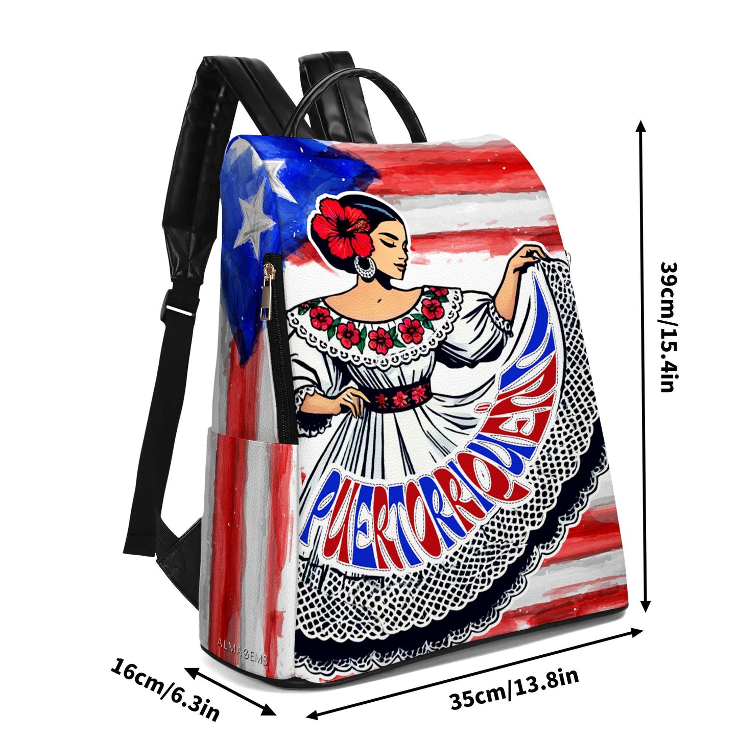 Puertorriqueña - Sac à dos en cuir personnalisé - BP_MX18