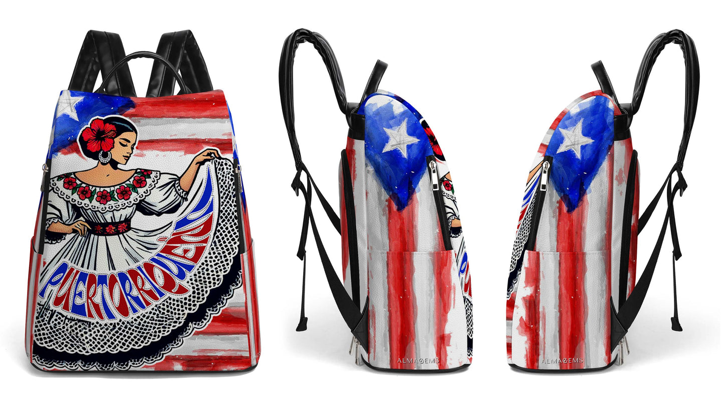 Puertorriqueña - Sac à dos en cuir personnalisé - BP_MX18