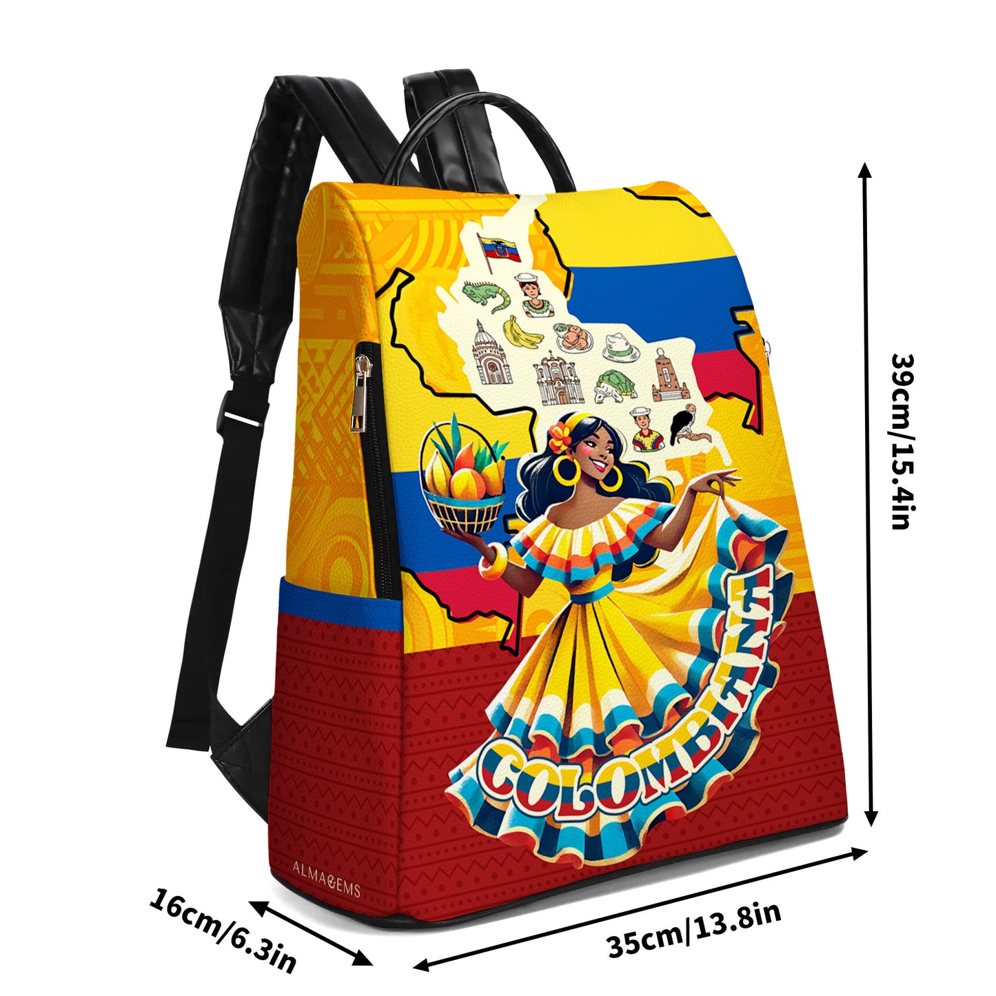 Colombiana - Sac à dos en cuir personnalisé - BP_MX19