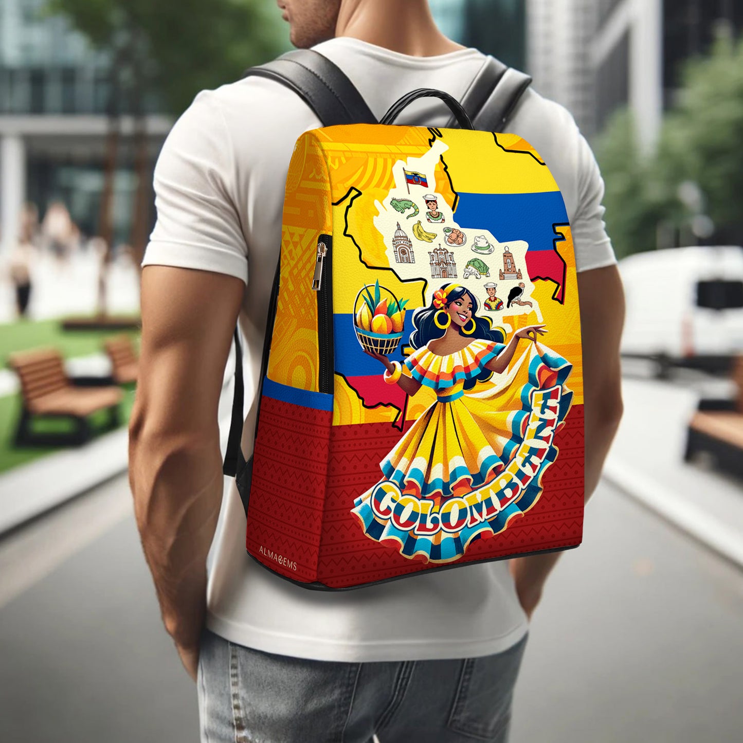 Colombiana - Sac à dos en cuir personnalisé - BP_MX19