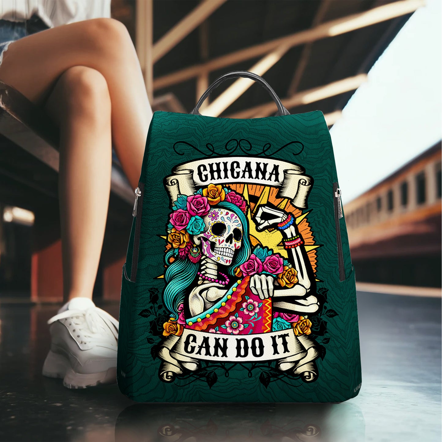 CHICANA CAN DO IT - Sac à dos en cuir personnalisé - BP_MX20