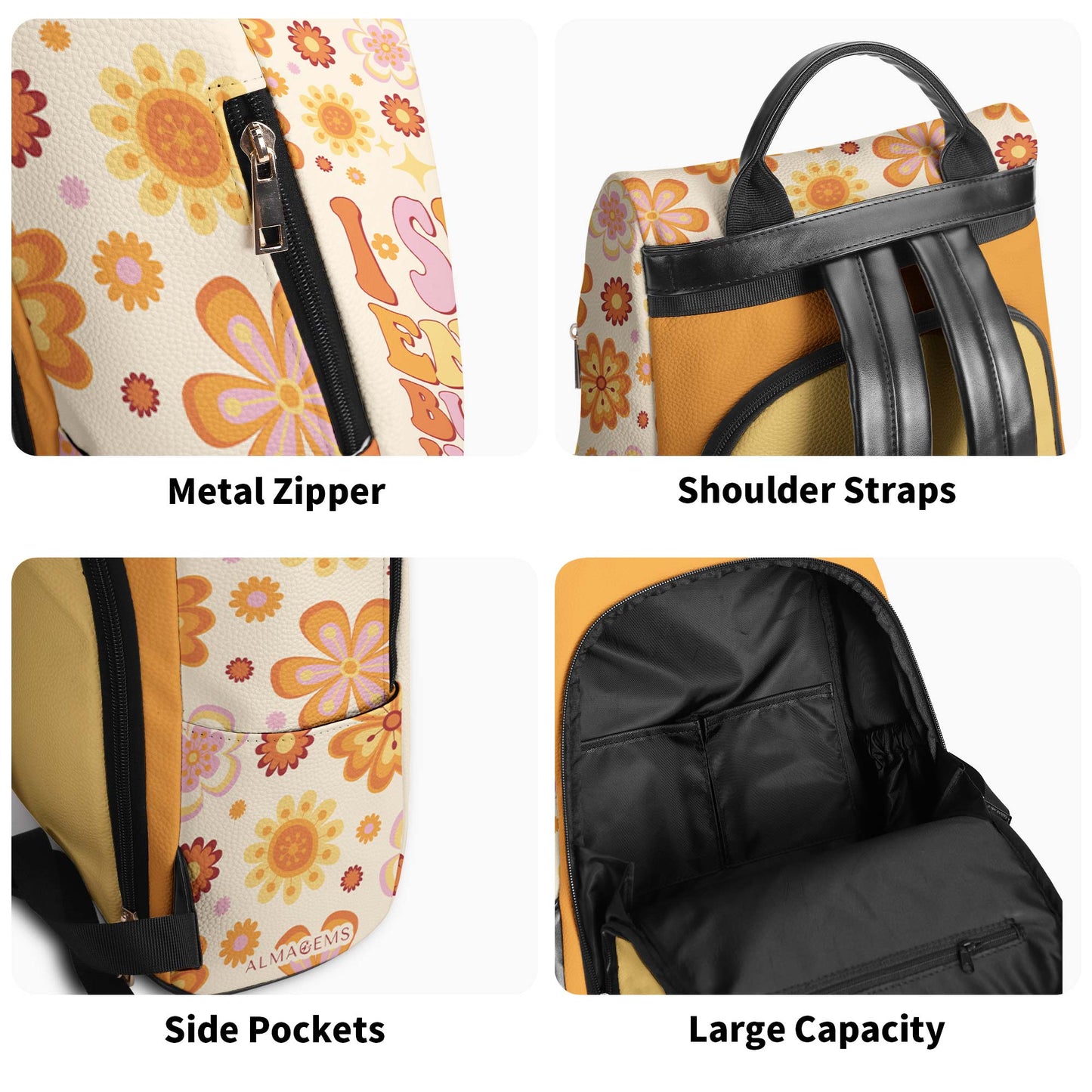 I Speak English, But I Love In Spanish - Personalized Custom Leather BackPack - BP_MX23