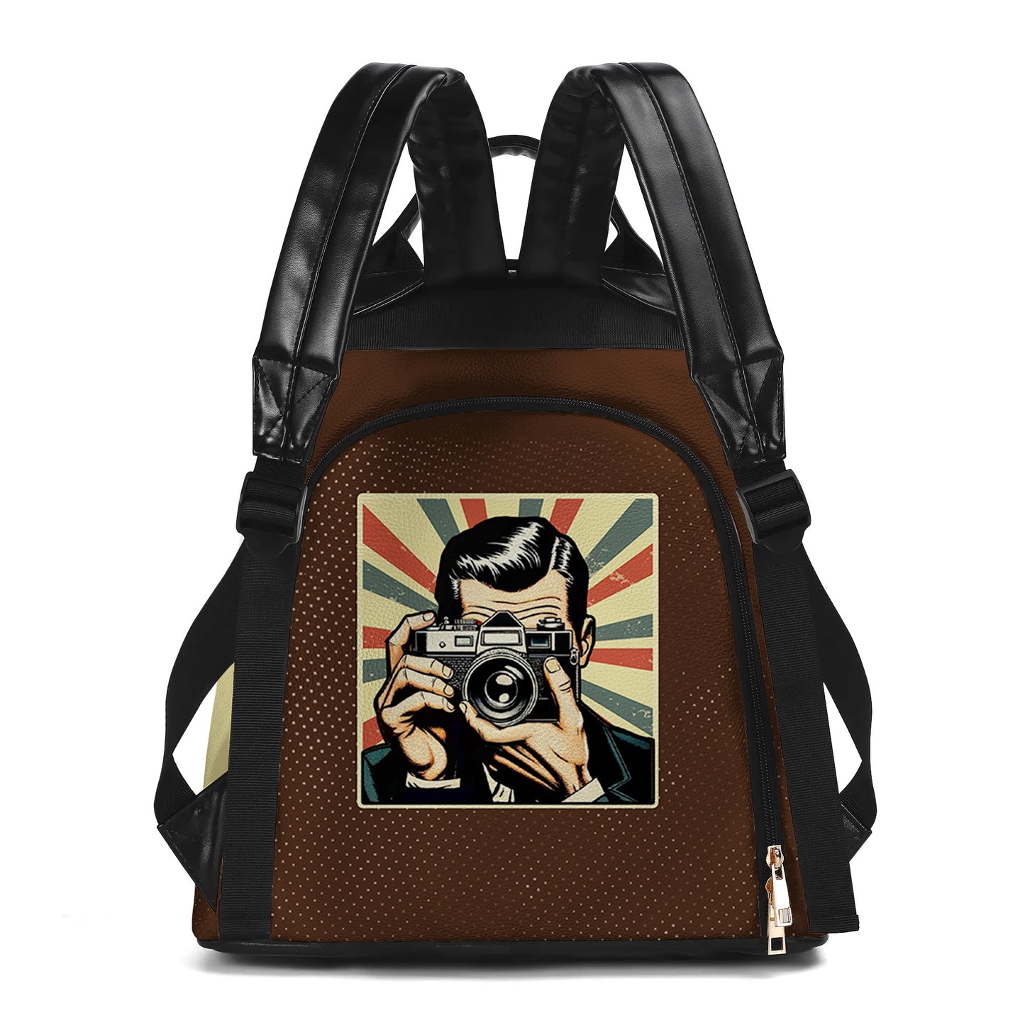 Je fais chier les gens et parfois je leur fais sauter la tête - Sac à dos en cuir personnalisé - BP_PT01