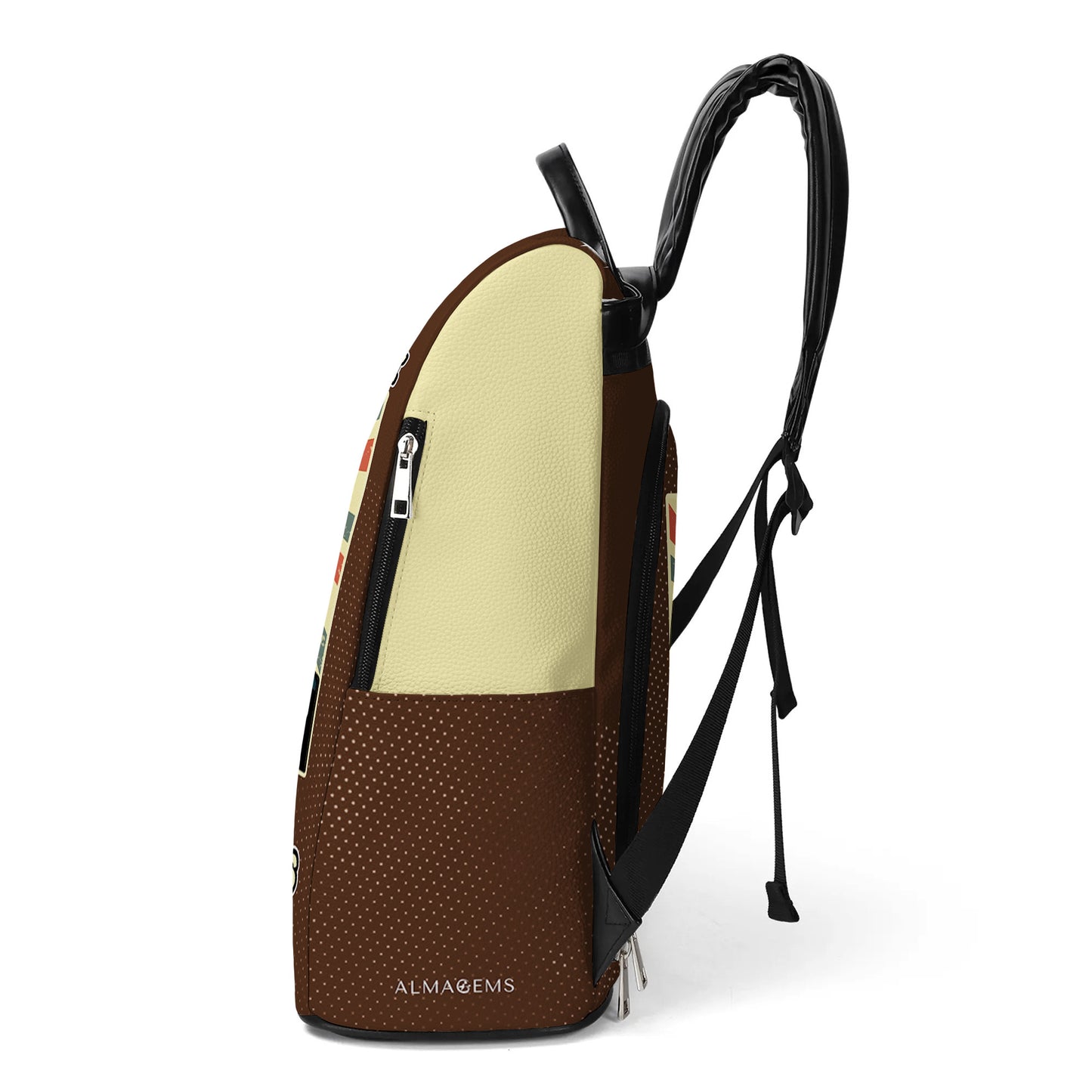 Je fais chier les gens et parfois je leur fais sauter la tête - Sac à dos en cuir personnalisé - BP_PT01