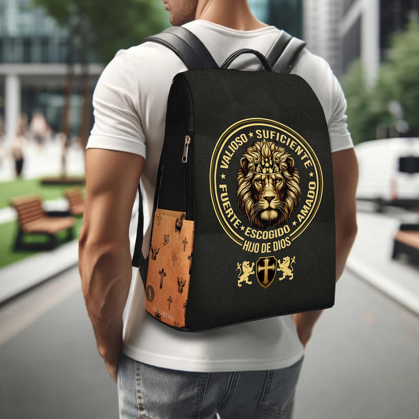 Sac à dos en cuir personnalisé « Hijo De Dios » - BP_SP01