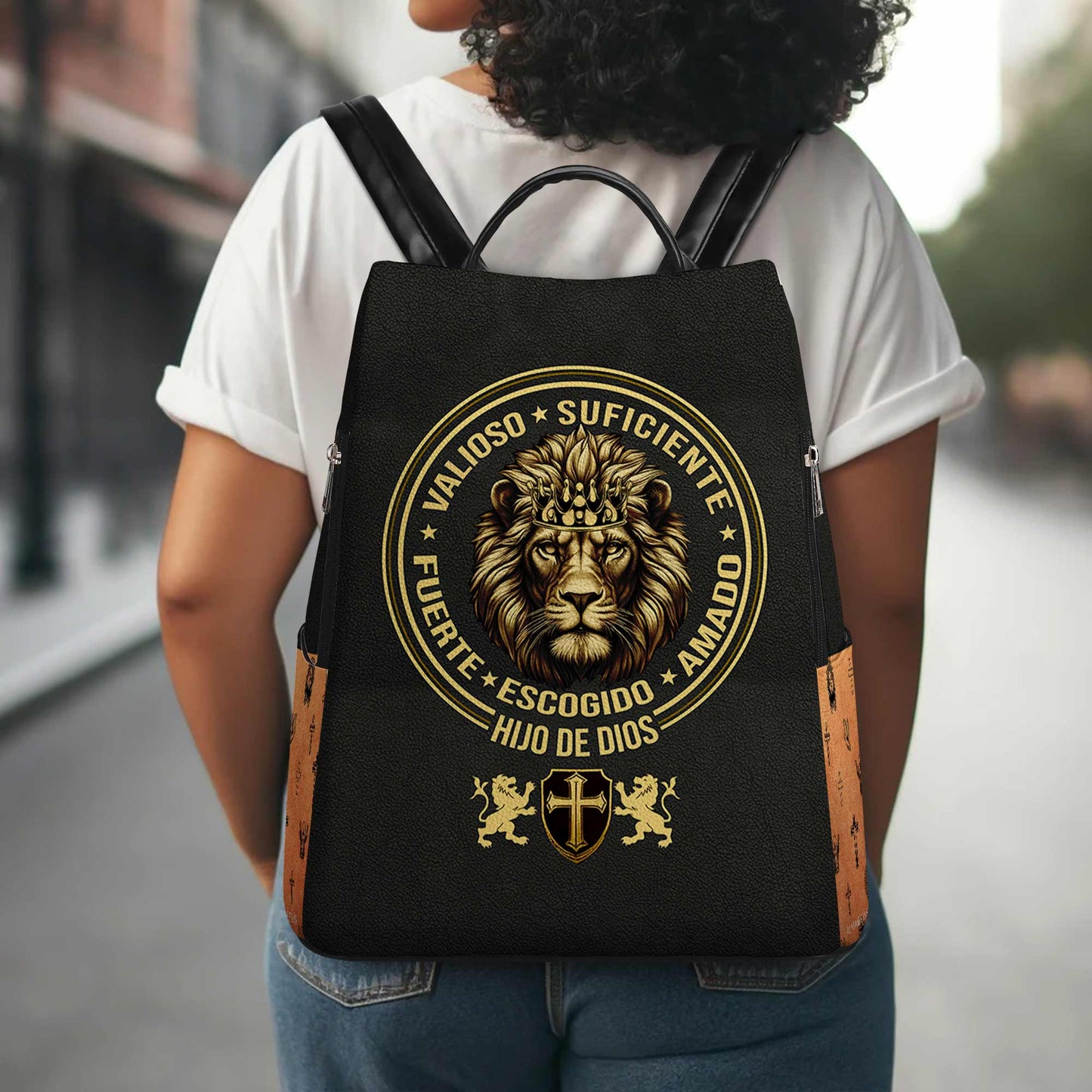Sac à dos en cuir personnalisé « Hijo De Dios » - BP_SP01