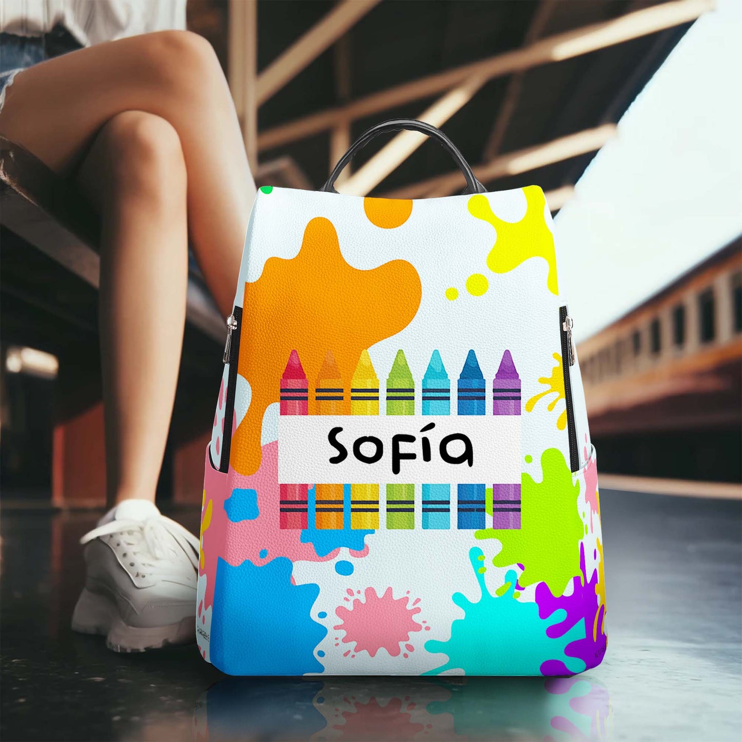 L'Artiste - Sac à dos en cuir personnalisé - BP_SC01