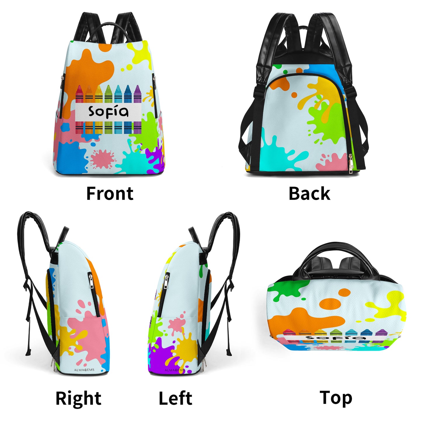 L'Artiste - Sac à dos en cuir personnalisé - BP_SC01