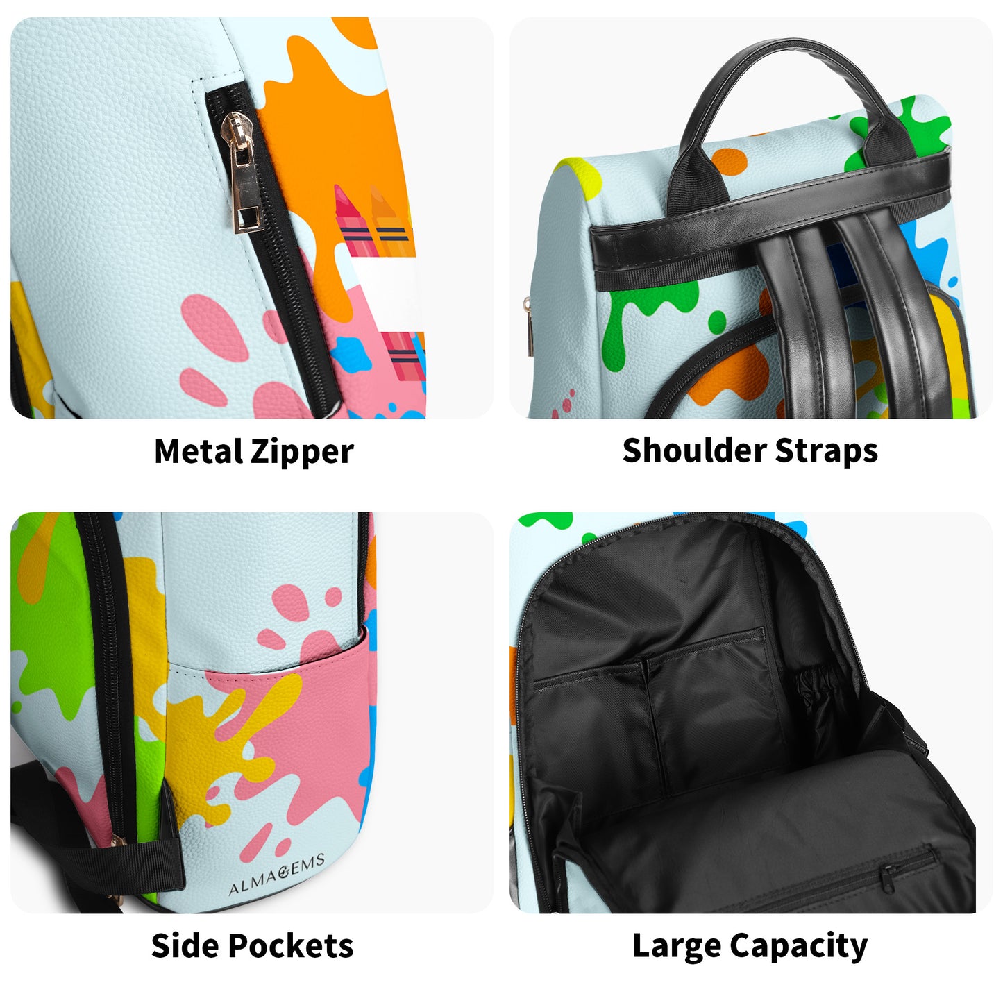 L'Artiste - Sac à dos en cuir personnalisé - BP_SC01