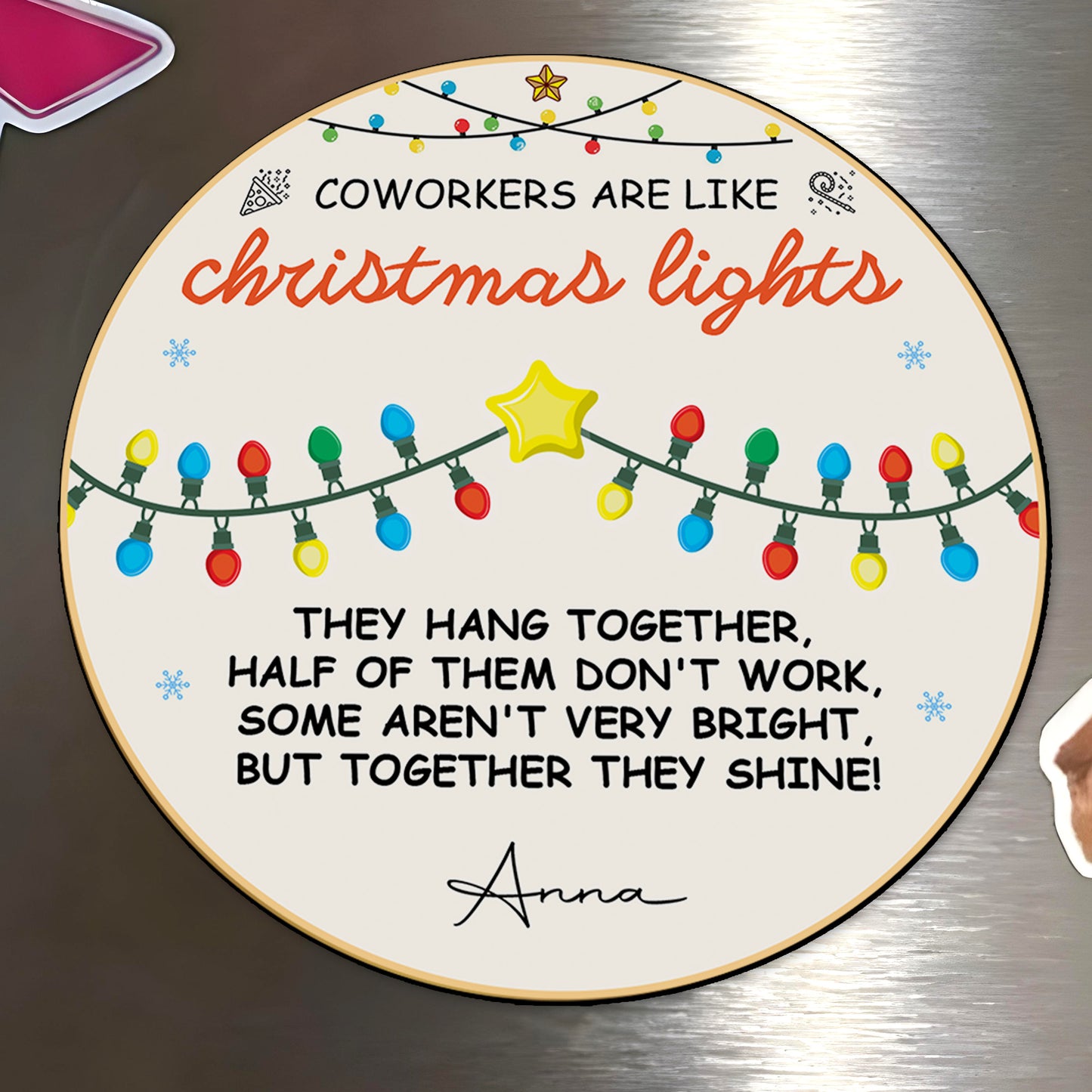 Coworkers Like Christmas Lights Together They Shine