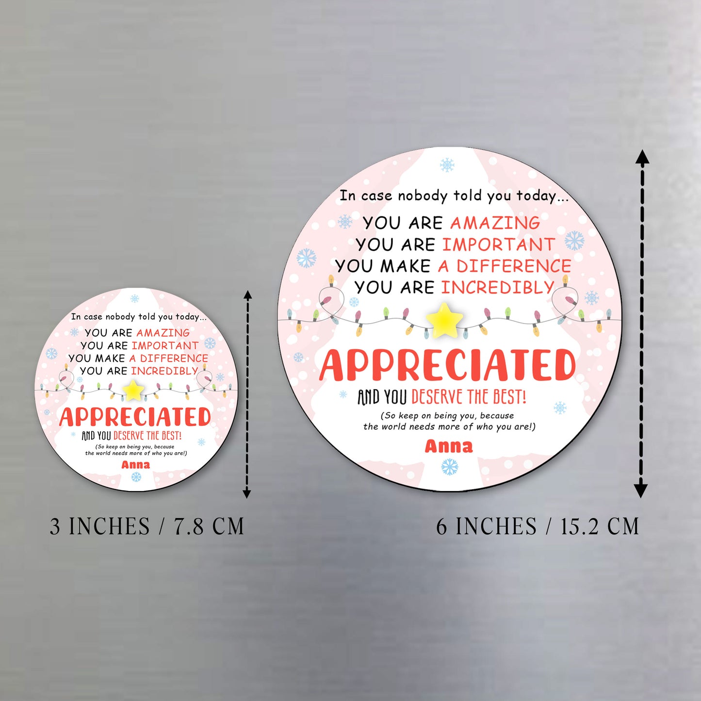You Are Amazing And Appreciated Encouragement Magnet