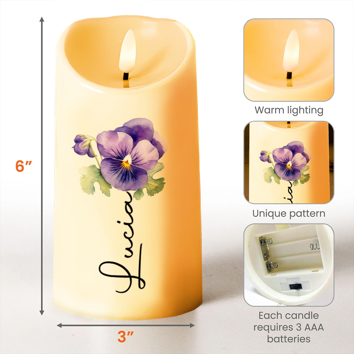 True Blessings Of Friendship And Pansy Flower Design
