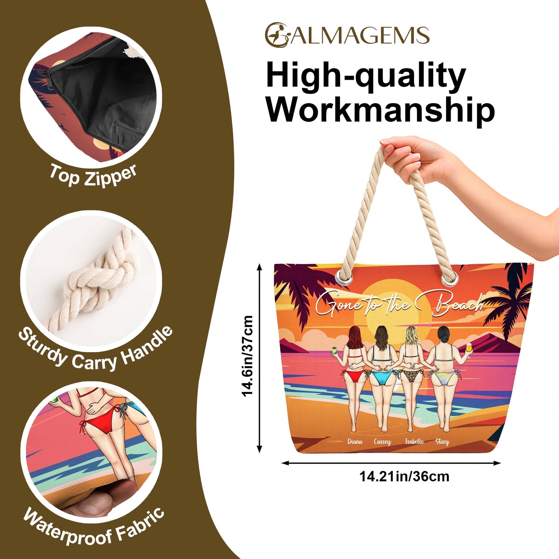 Gone to the Beach, Palm Trees and Sunset