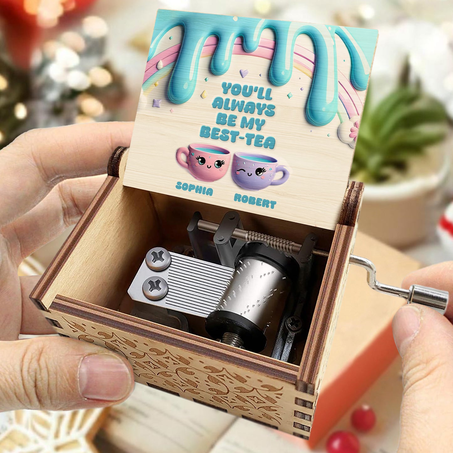You'll Always Be My Best-Tea Charming Tea Cups Design