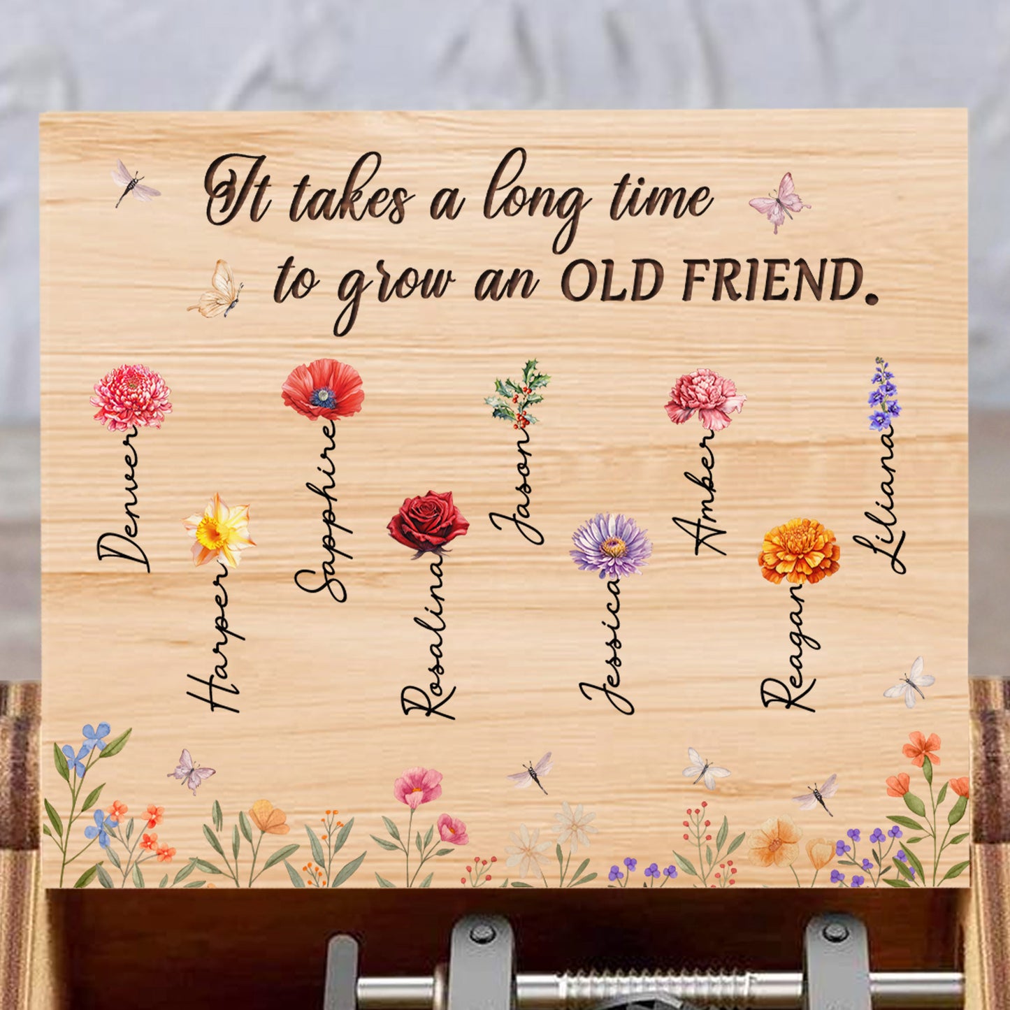 It Takes A Long Time To Grow An Old Friend Music Box