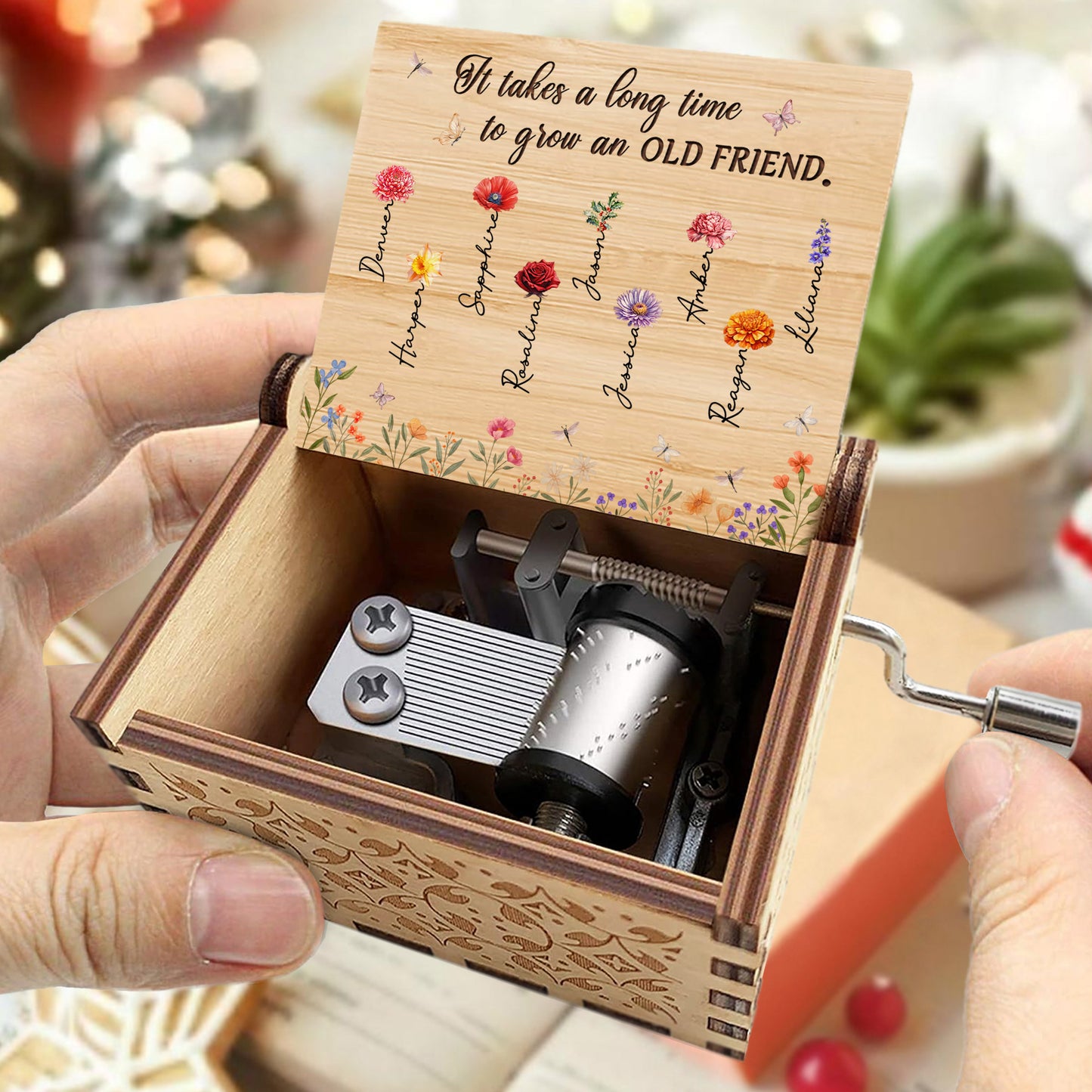 It Takes A Long Time To Grow An Old Friend Music Box