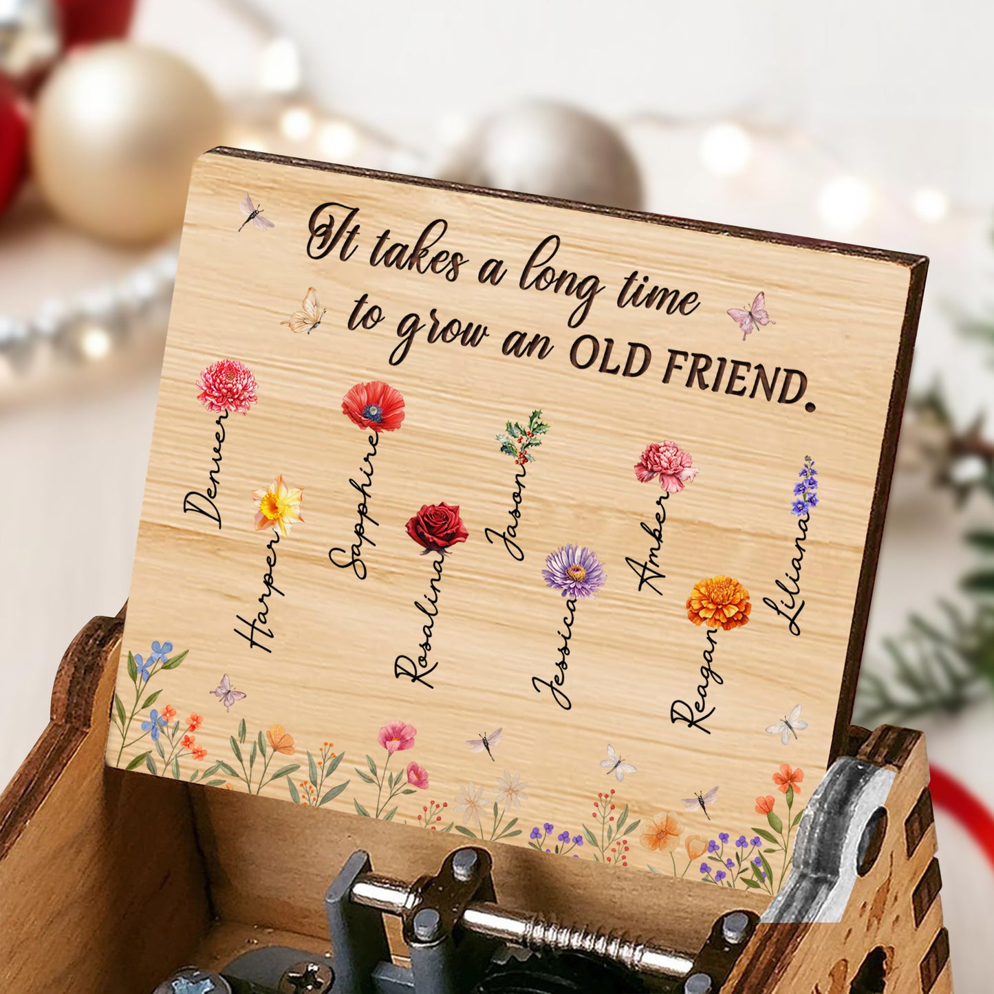 It Takes A Long Time To Grow An Old Friend Music Box