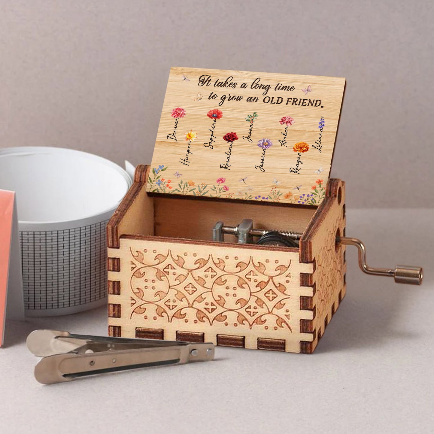 It Takes A Long Time To Grow An Old Friend Music Box