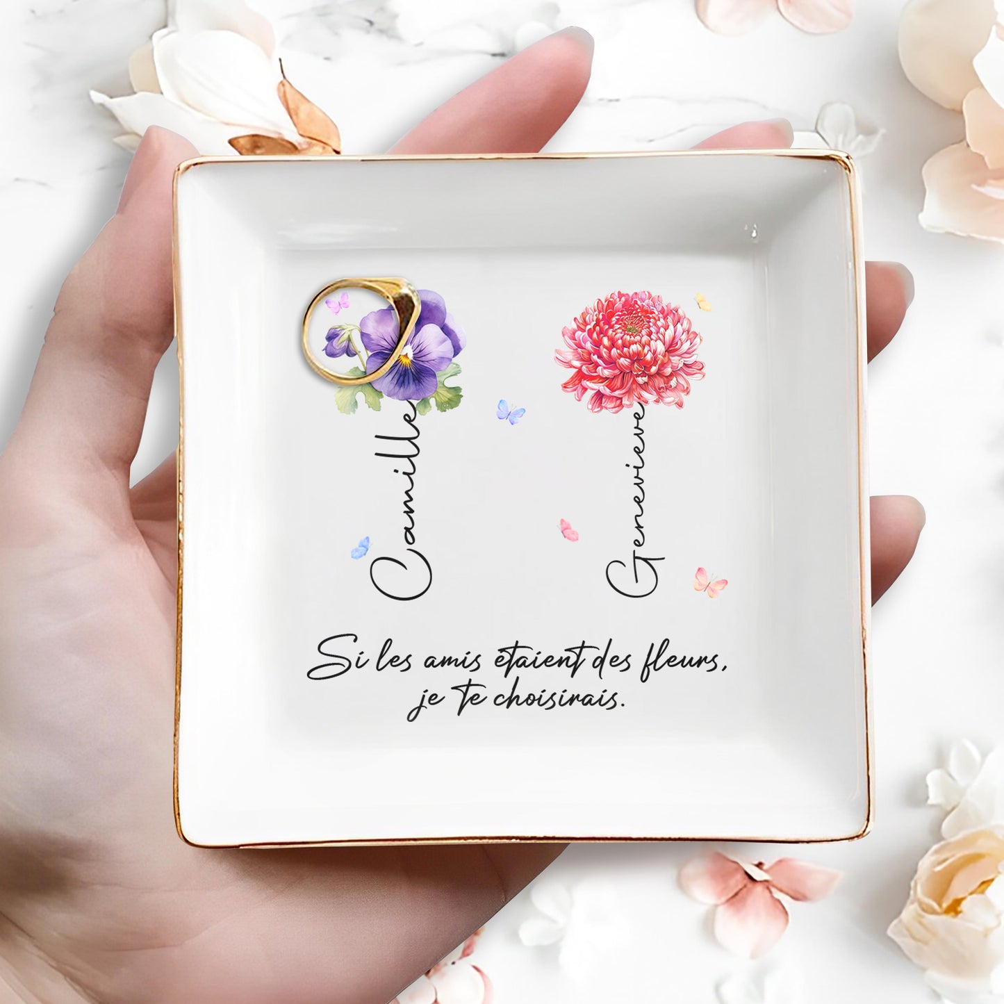 If Friends Were Flowers, I'd Choose You, Featuring Pansy and Chrysanthemum