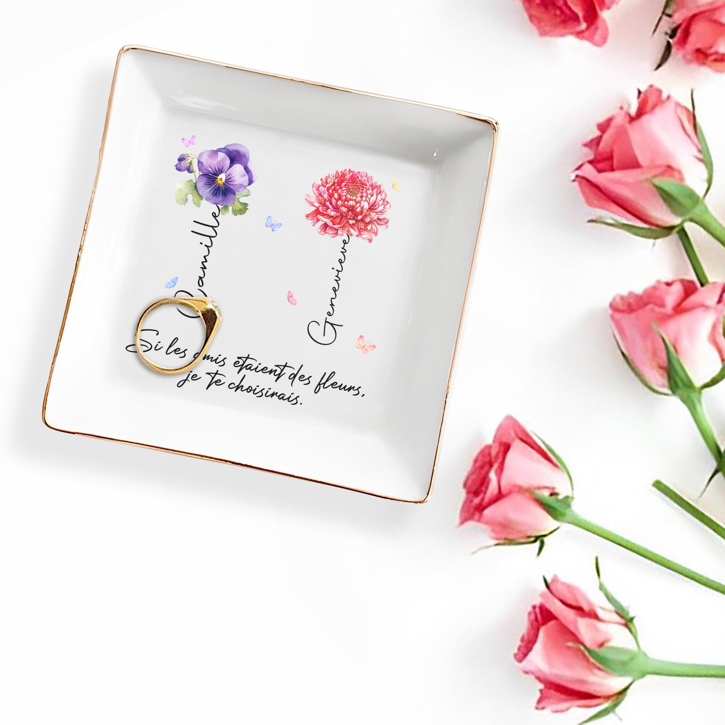 If Friends Were Flowers, I'd Choose You, Featuring Pansy and Chrysanthemum