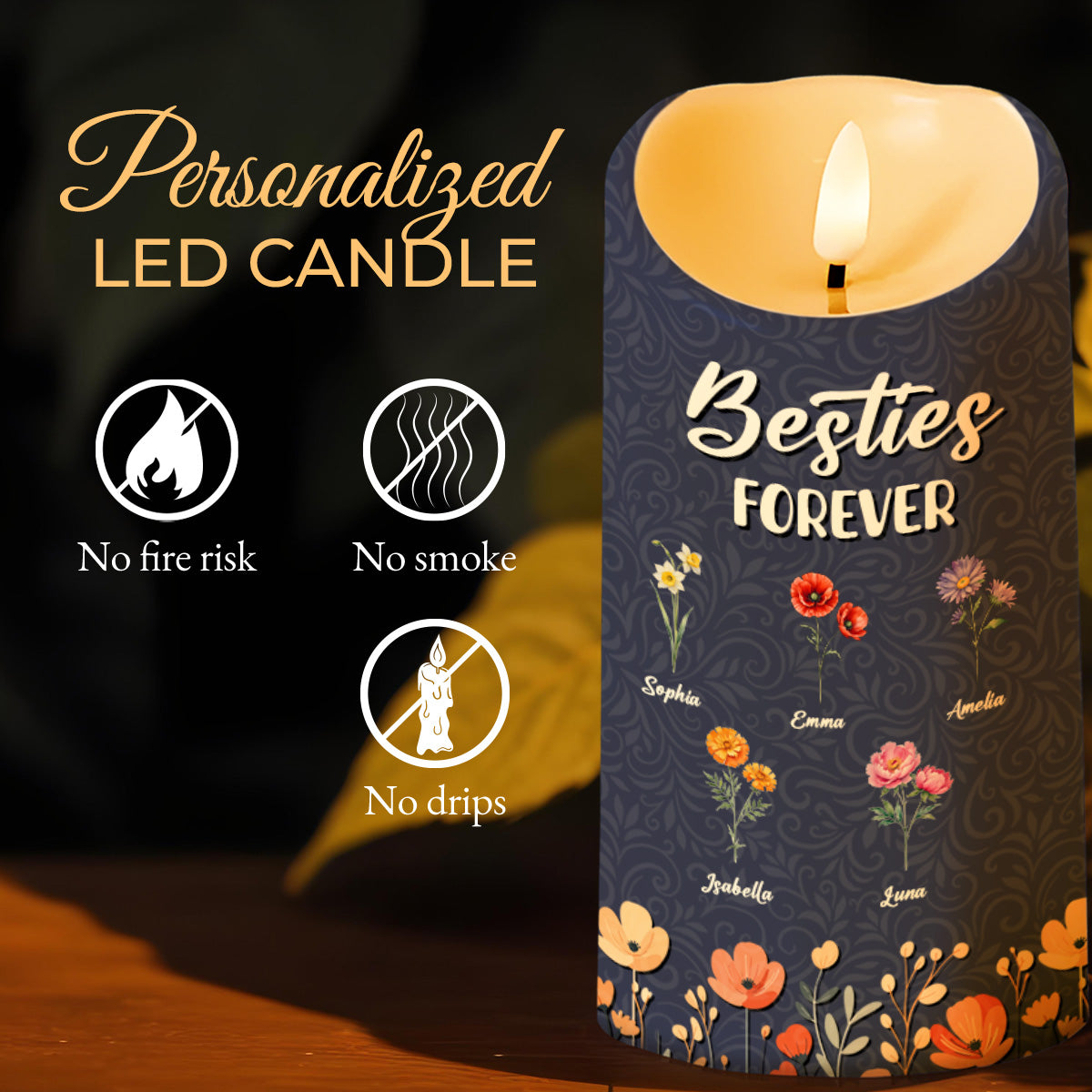 Besties Forever To My Badass Bestie Thank You Candle