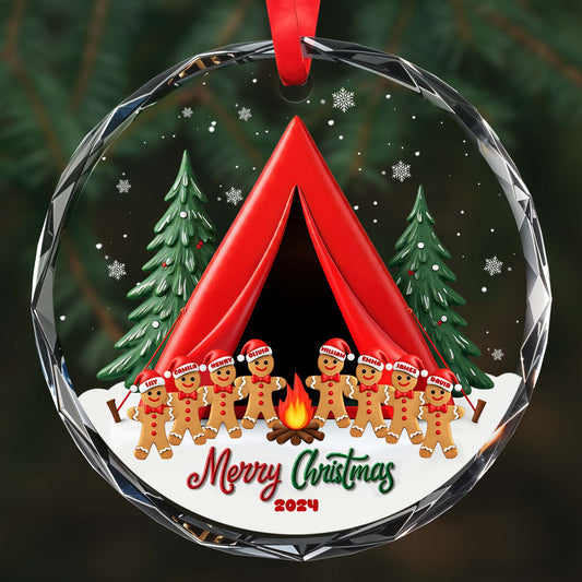 Merry Christmas Warm Holiday Celebration With Gingerbread Men