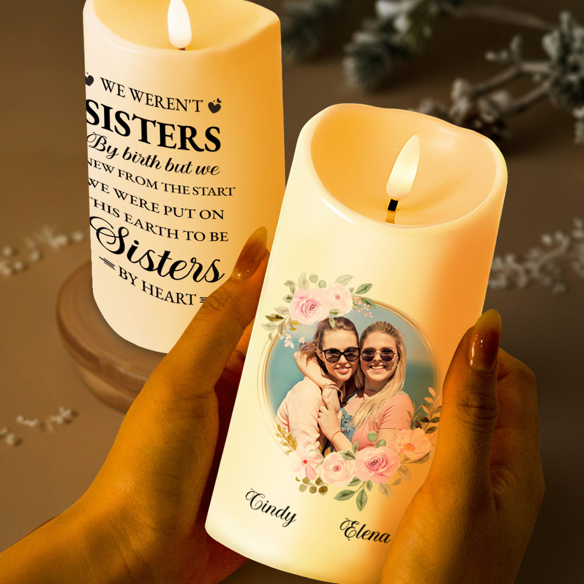 We Weren't Sisters By Birth But Sisters By Heart With Roses