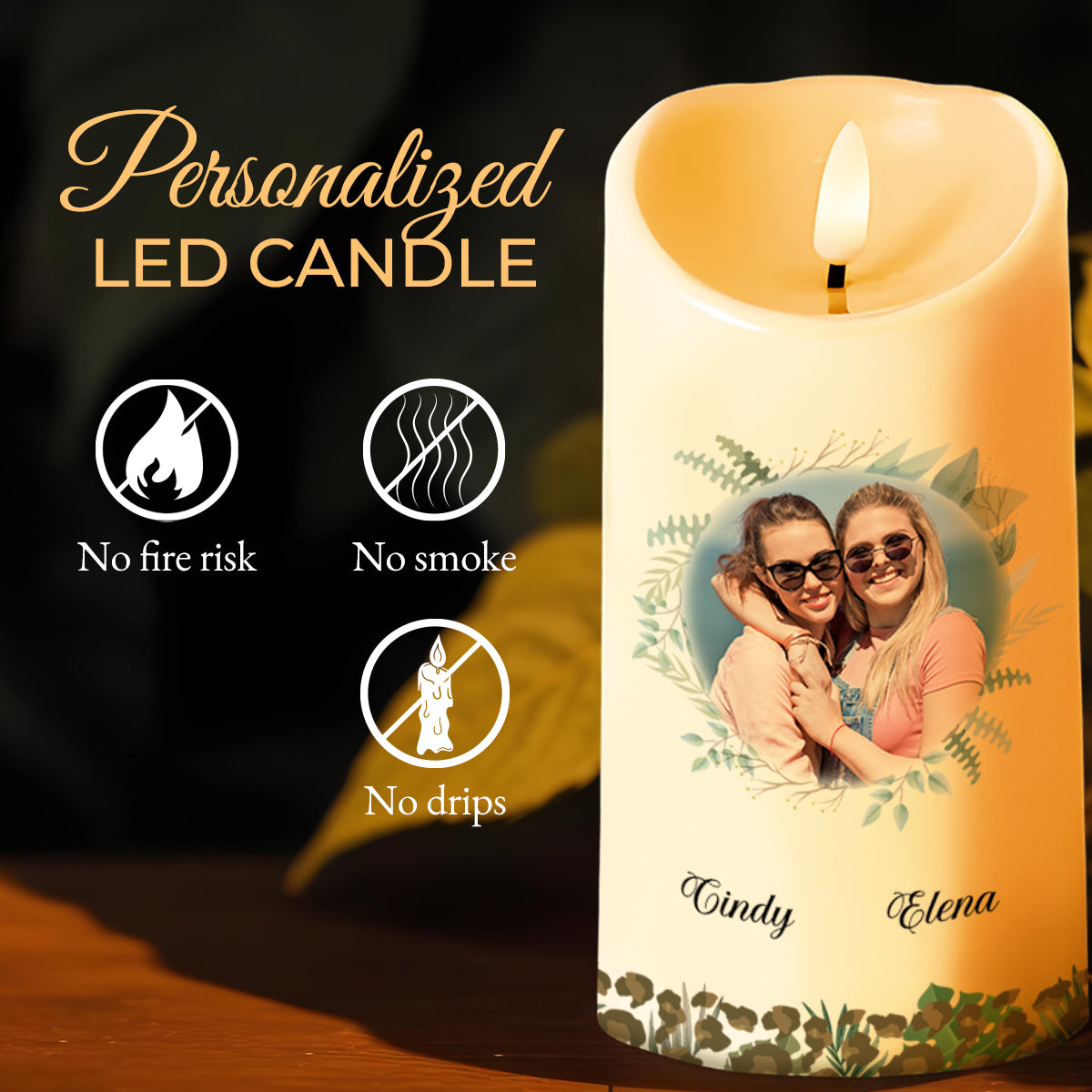 Sister Of My Soul Bestie Special Floral Candle