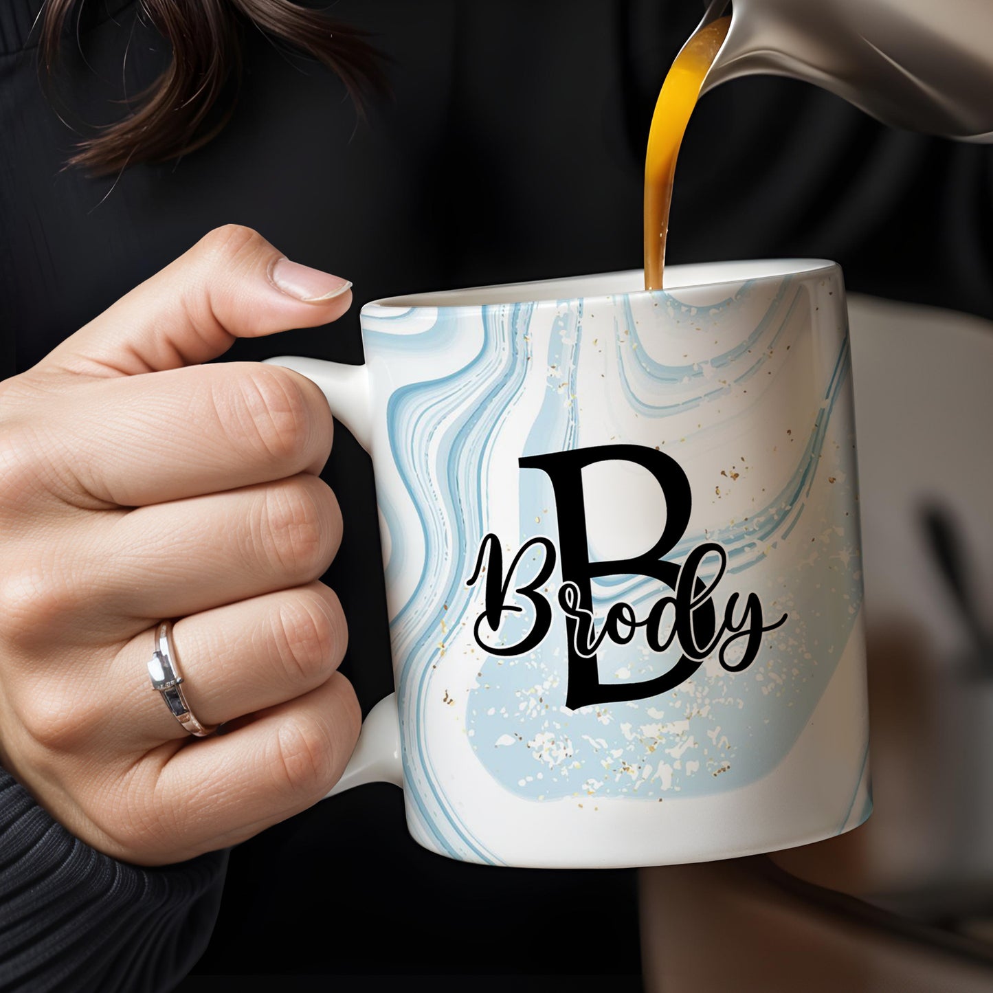 Swirled Marble Your Name Your Adventure Mug