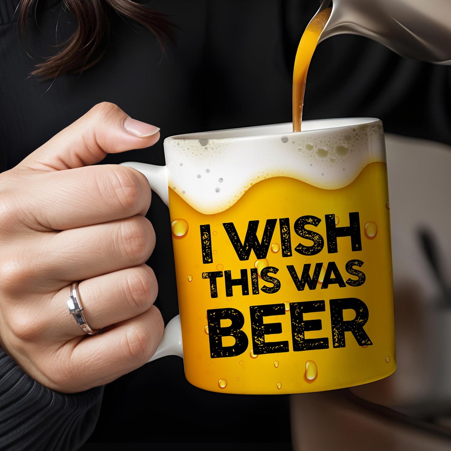 I Wish This Was Beer Mug Design