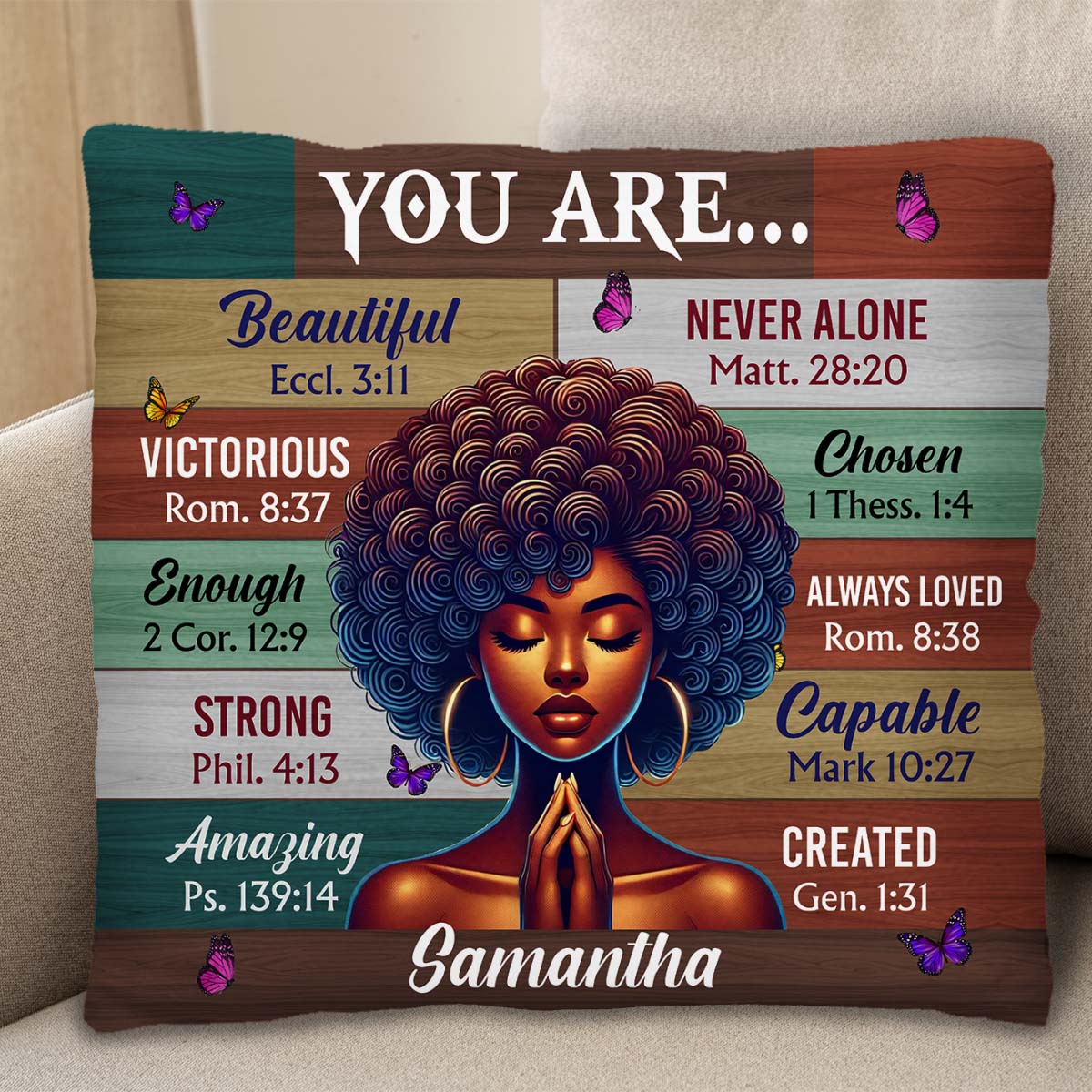 You Are Beautiful Strong Amazing Butterfly Woman Inspirational Verses