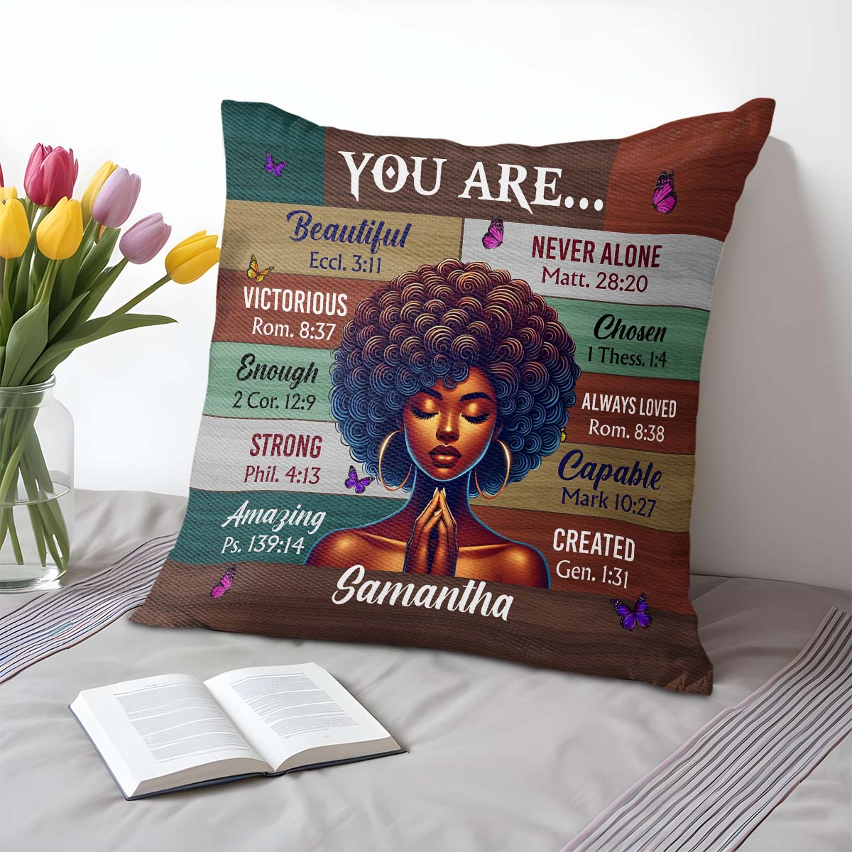 You Are Beautiful Strong Amazing Butterfly Woman Inspirational Verses
