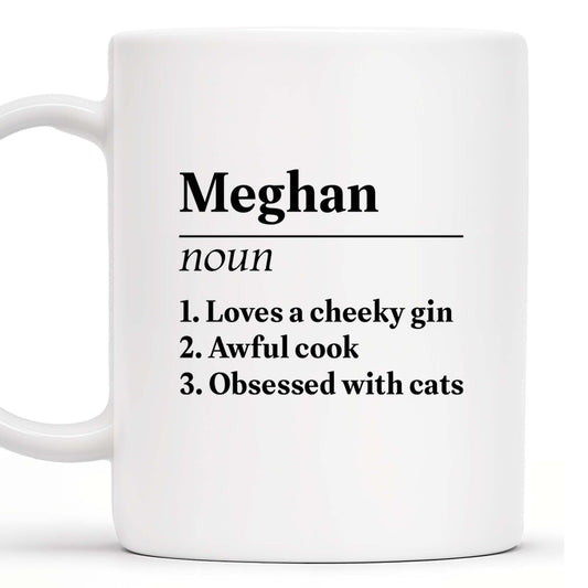 Loves A Cheeky Gin, Awful Cook, Obsessed With Cats Mug