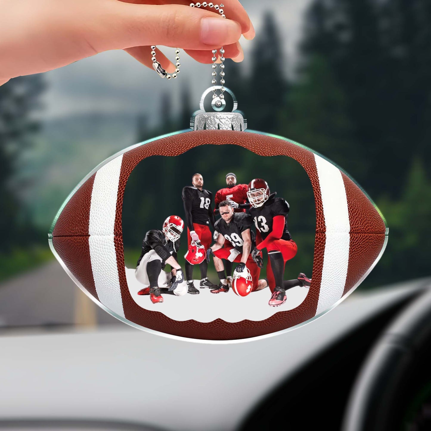 Capture Your Football Moments Forever In Custom Sports Ornament