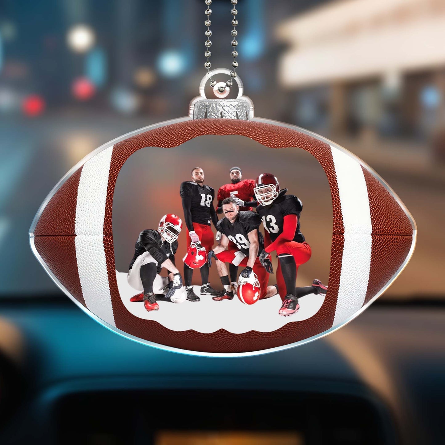 Capture Your Football Moments Forever In Custom Sports Ornament