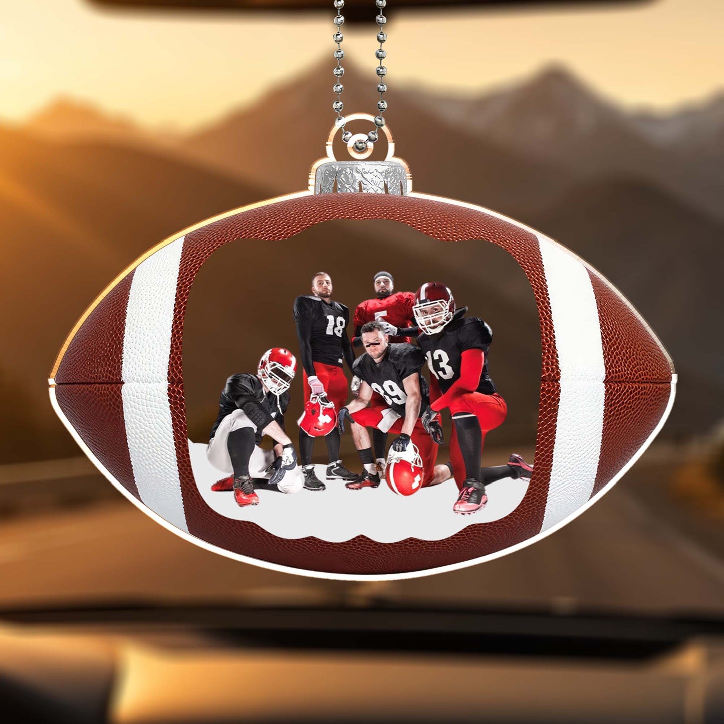 Capture Your Football Moments Forever In Custom Sports Ornament