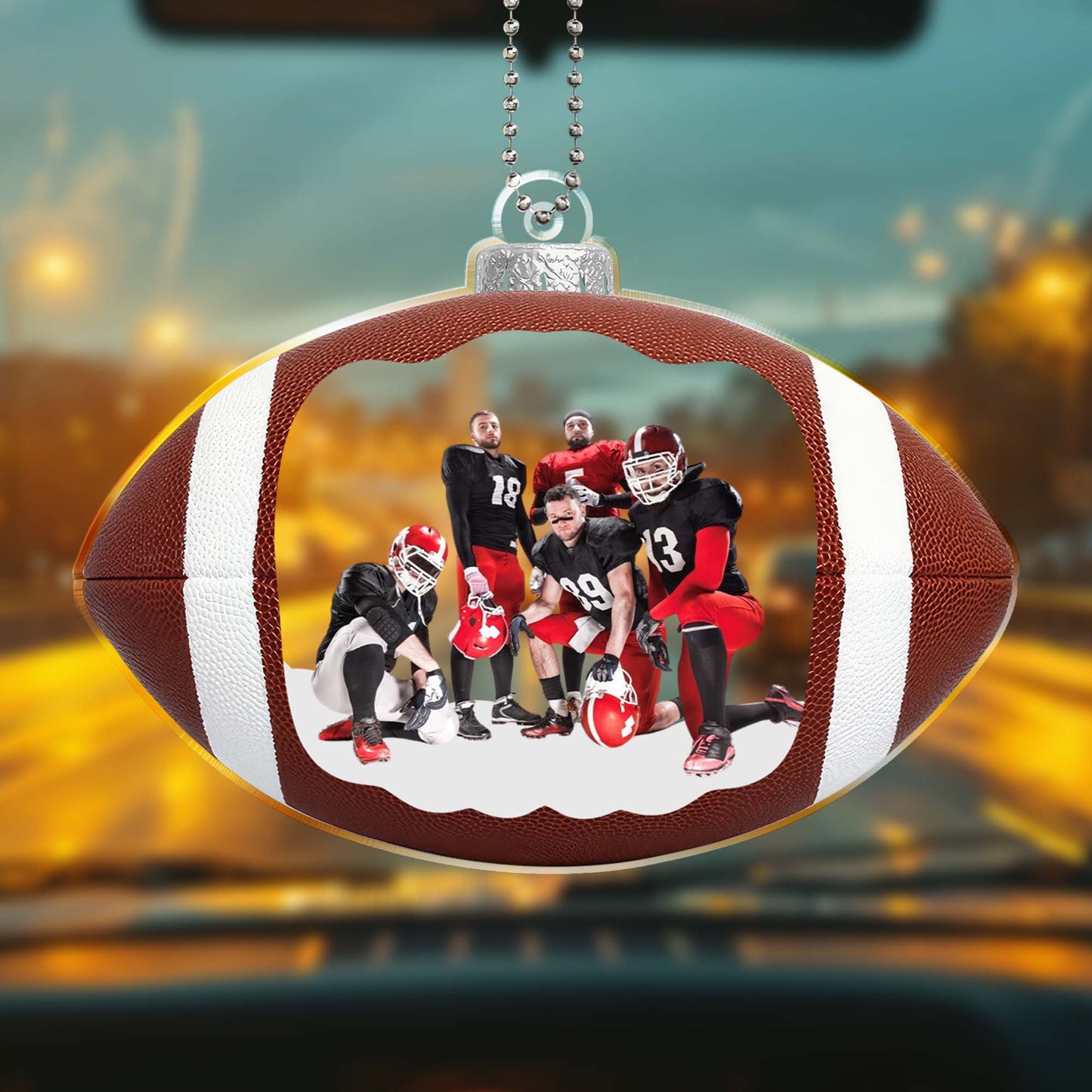 Capture Your Football Moments Forever In Custom Sports Ornament