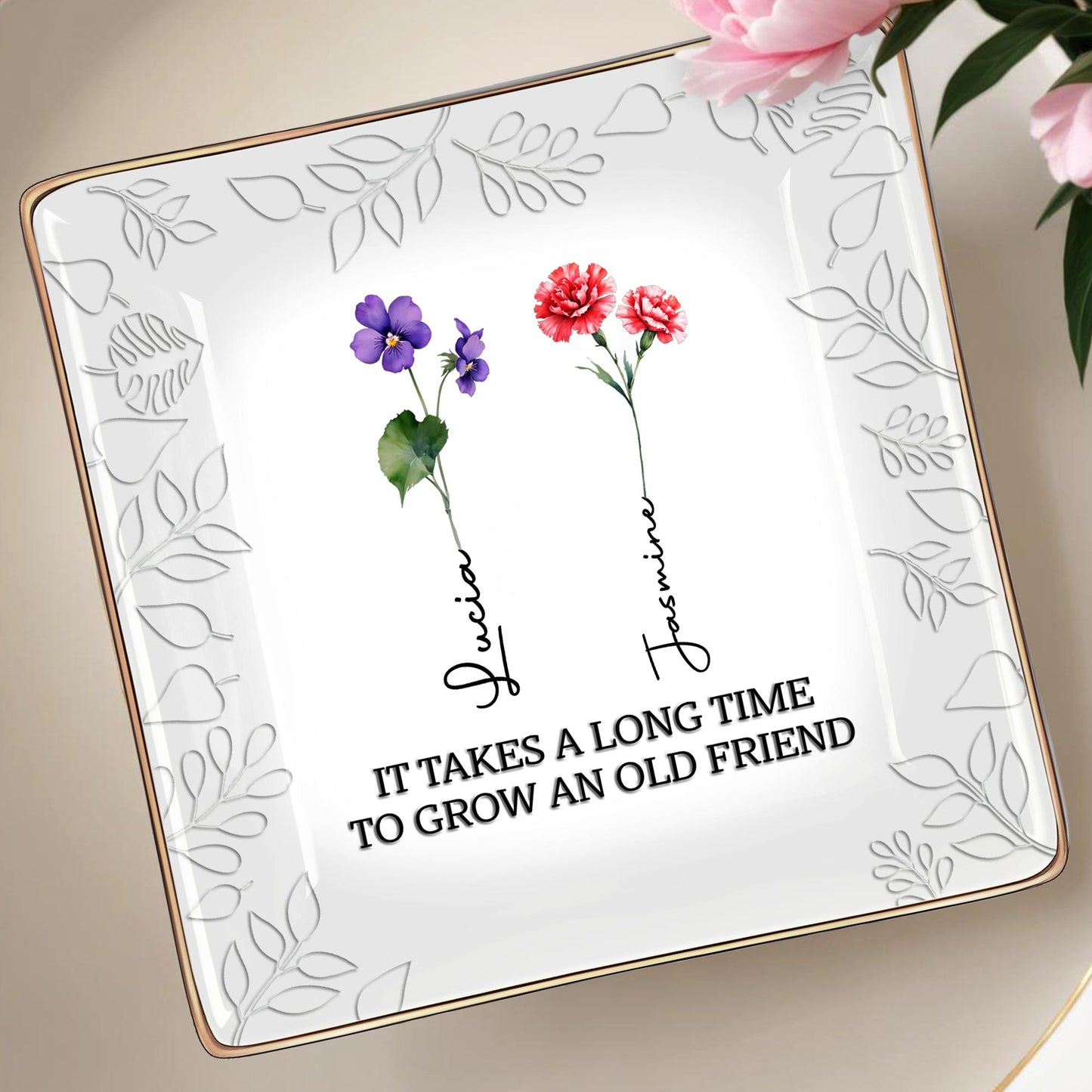 It Takes A Long Time To Grow An Old Friend, Pansy And Carnation