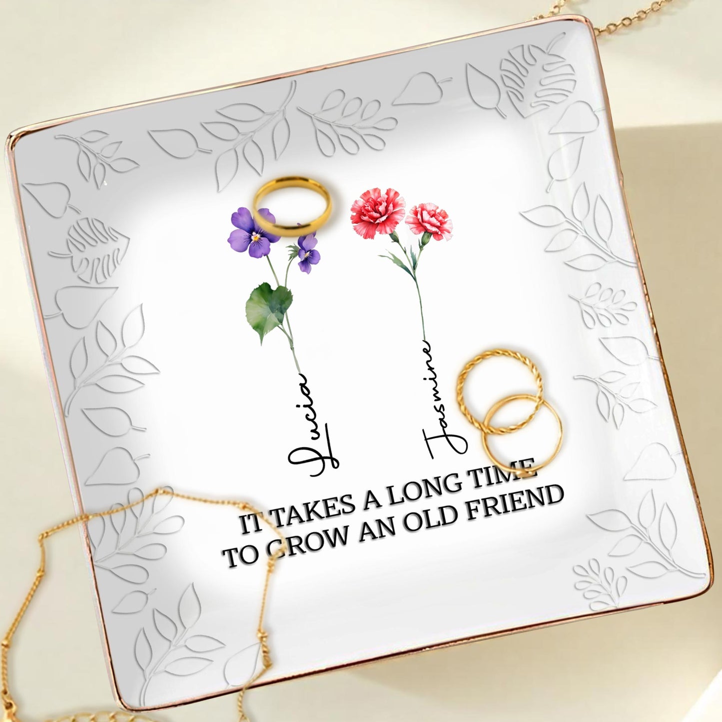 It Takes A Long Time To Grow An Old Friend, Pansy And Carnation