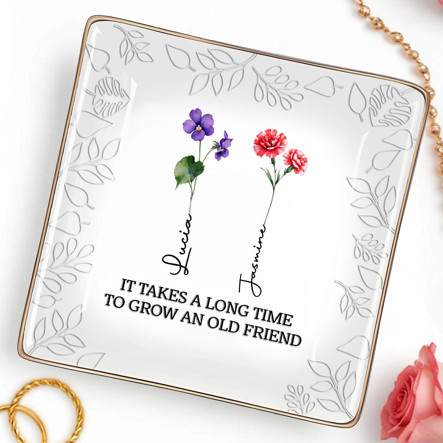 It Takes A Long Time To Grow An Old Friend, Pansy And Carnation